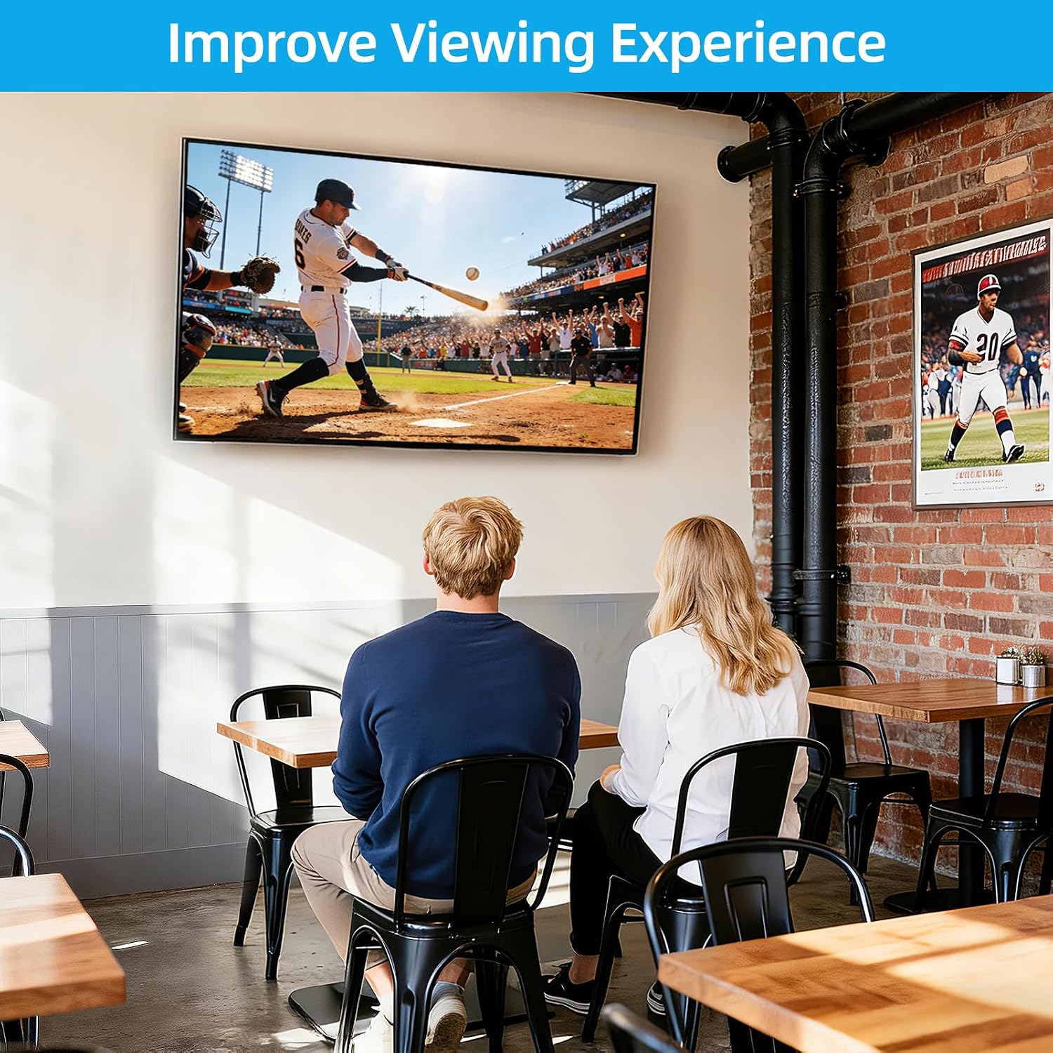 Thumbnail 6 de HOME VISION HV9401 Tilt TV Wall Mount for 26-65 Inch TVs (VESA 100x100 to 400x400, 99 lbs)