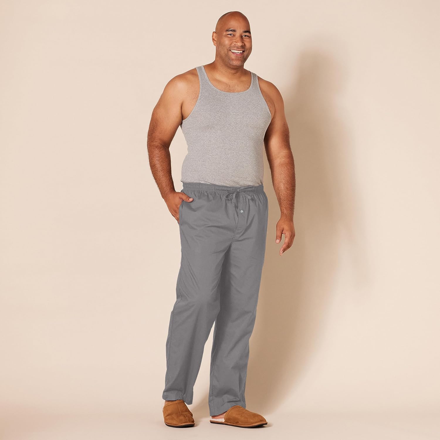 Thumbnail 6 de Amazon Essentials Herren gewebte Straight-Fit Pyjamahose mit Taschen – Baumwoll-Popeline