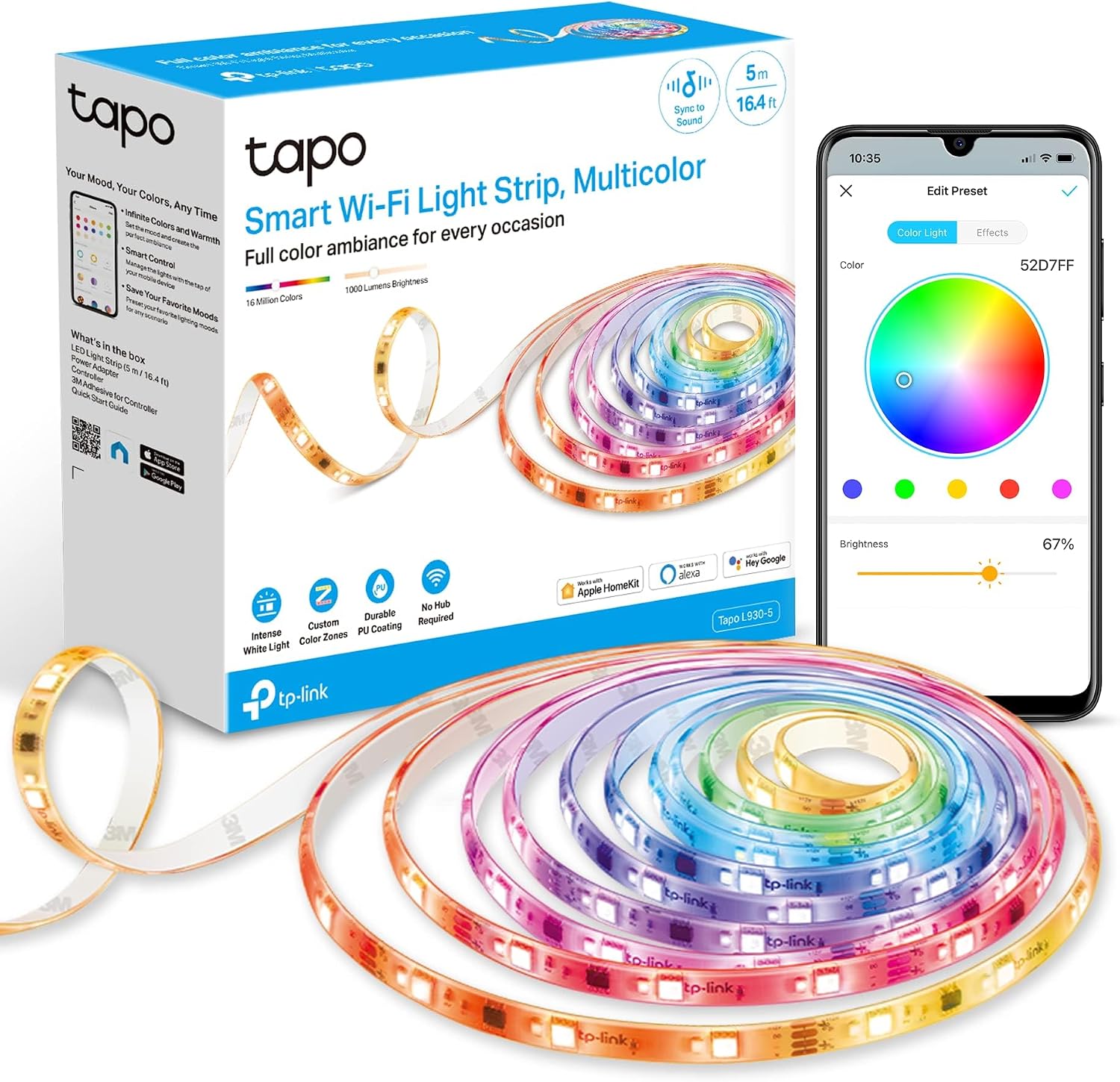 Detalle de Tapo L930-5 Smart LED Light Strip 16.4 ft 🌈