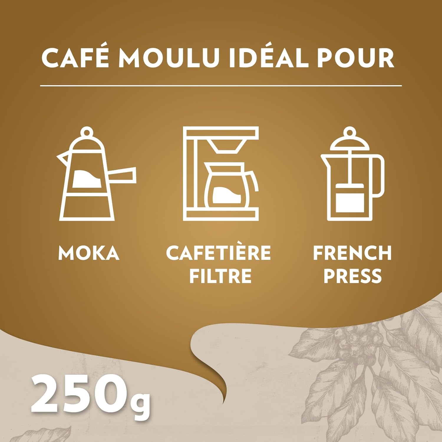 Thumbnail 6 de Lavazza Café Moulu Qualità Oro 100 % Arabica – Esprit italien, Intensité 5, 2x250 g