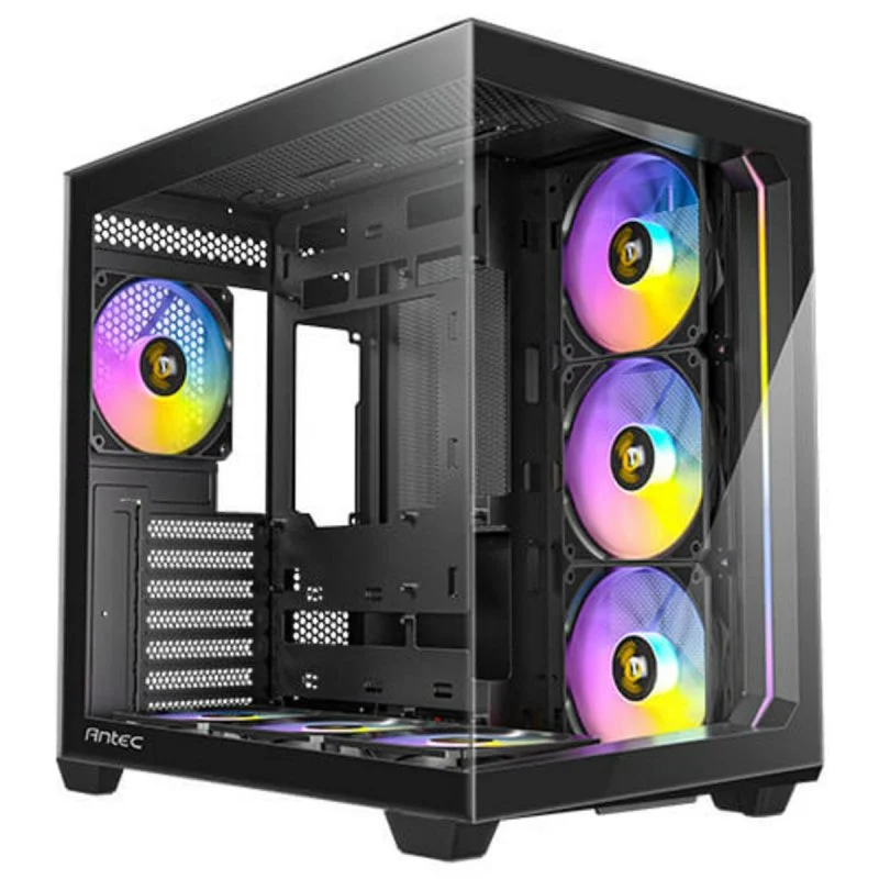 Detalle de Antec C5 Torre ATX con vidrio templado negra y ventilación 3x120 mm lateral + 1x120 mm trasero