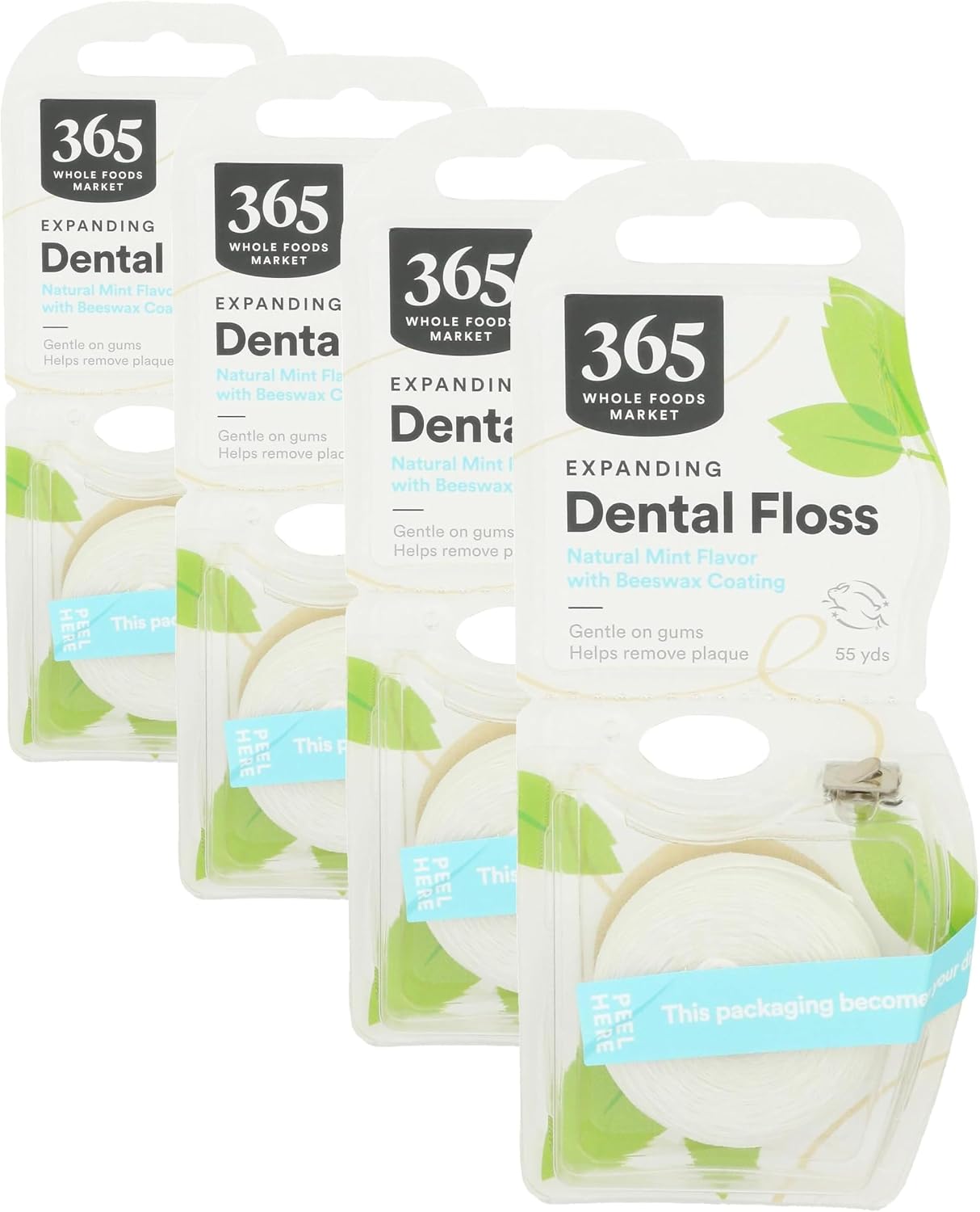 Thumbnail 6 de 365 by Whole Foods Market Expanding Dental Floss (Natural Mint, Beeswax Coating) — 55 Yds