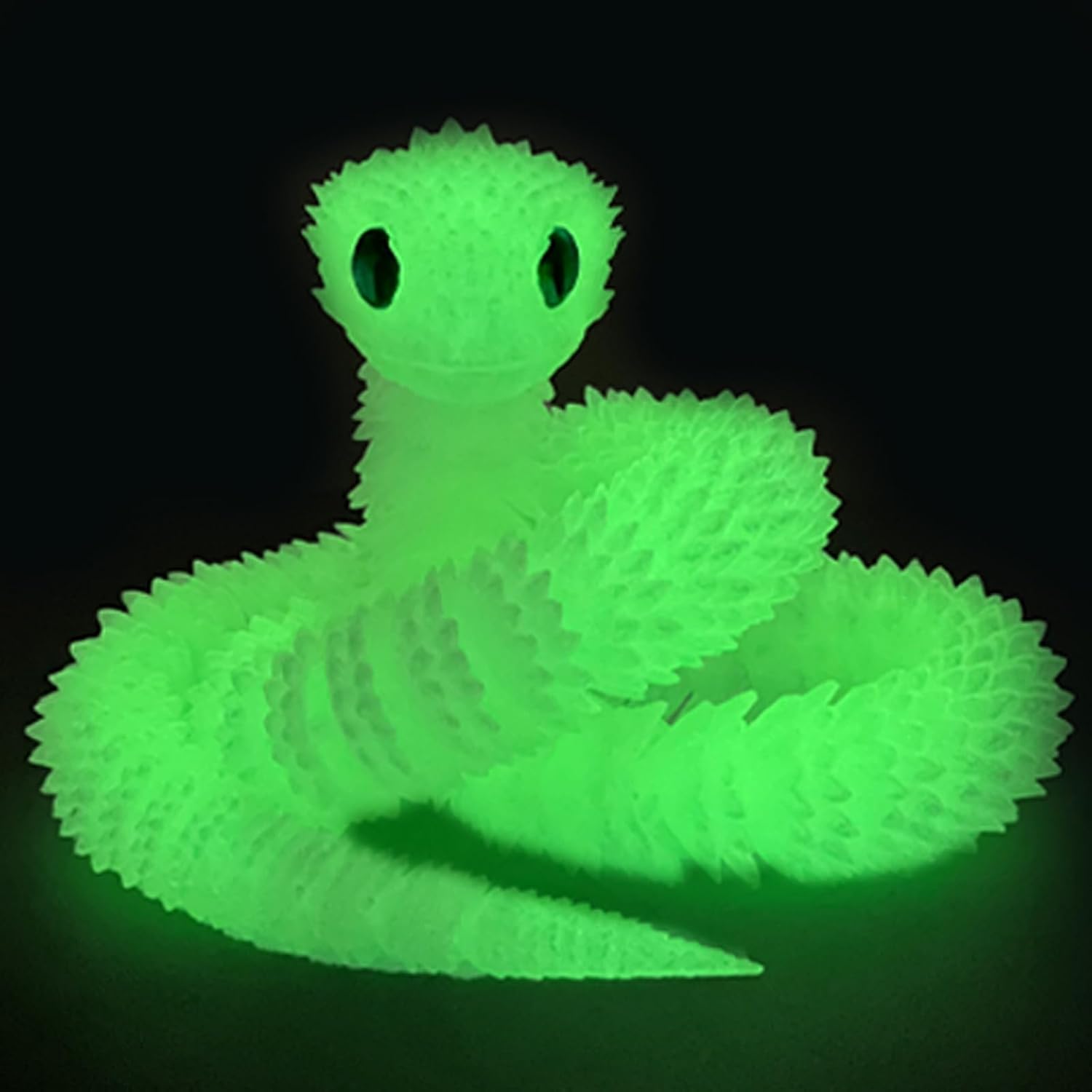 Detalle de 30 Inch 3D Printed Snake — Movable Articulated Toy for Education and Desk Decor