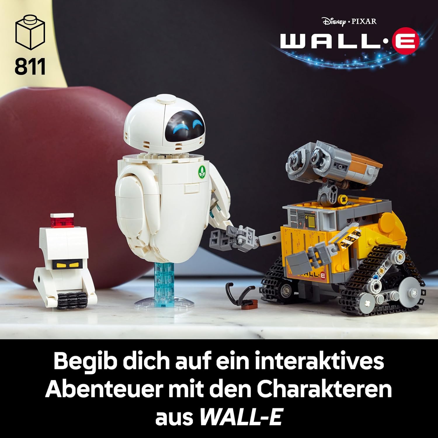 Detalle 2 de LEGO Disney WALL-E und EVE 811 Teile