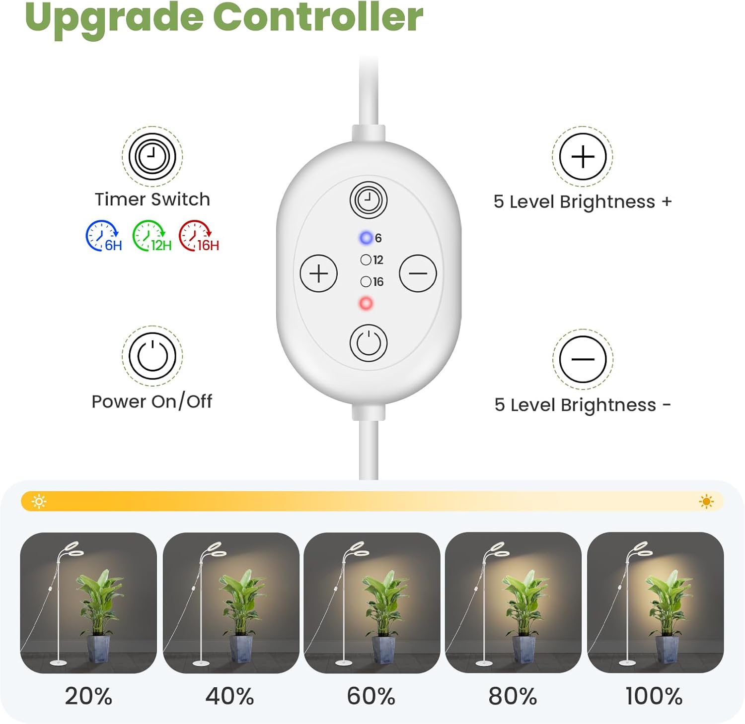Thumbnail 5 de Lámpara cultivo 24 V LED 30 W con temporizador