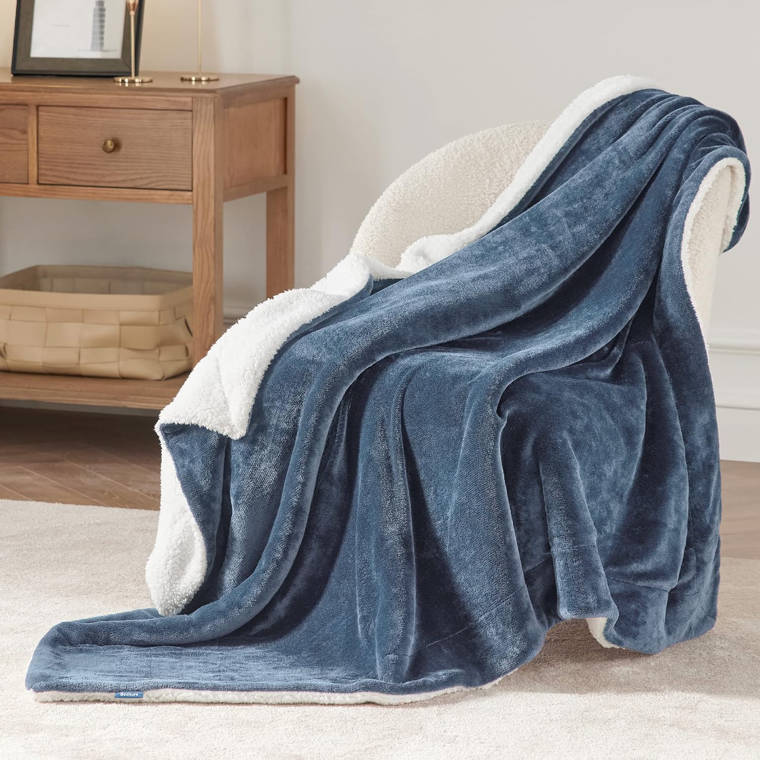 Detalle de BEDSURE Kuscheldecke 150x200 cm Wohndecke 🛋