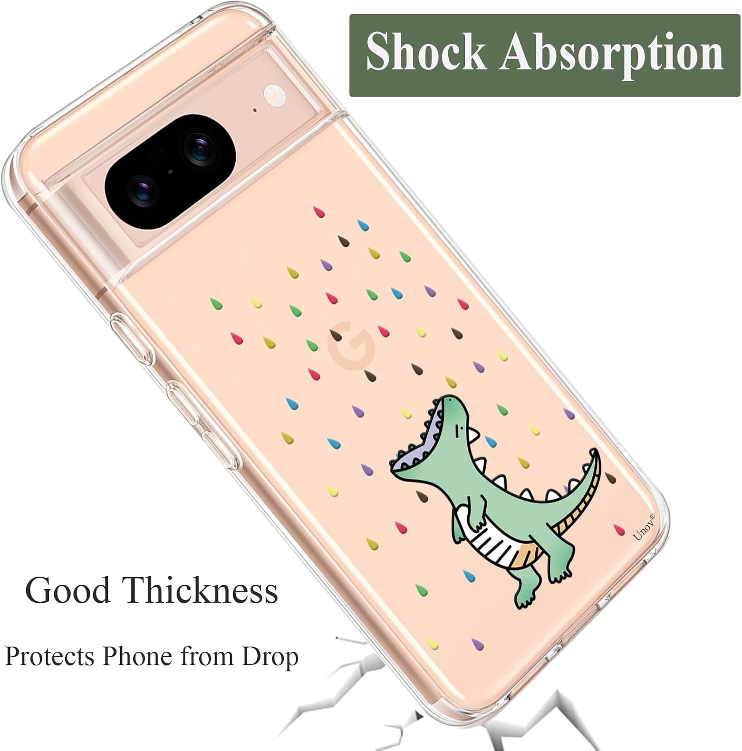Detalle 1 de Unov Hülle für Pixel 8 Schutzhülle klar