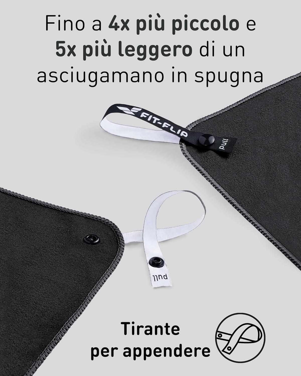 Detalle de Fit-Flip asciugamano microfibra leggero