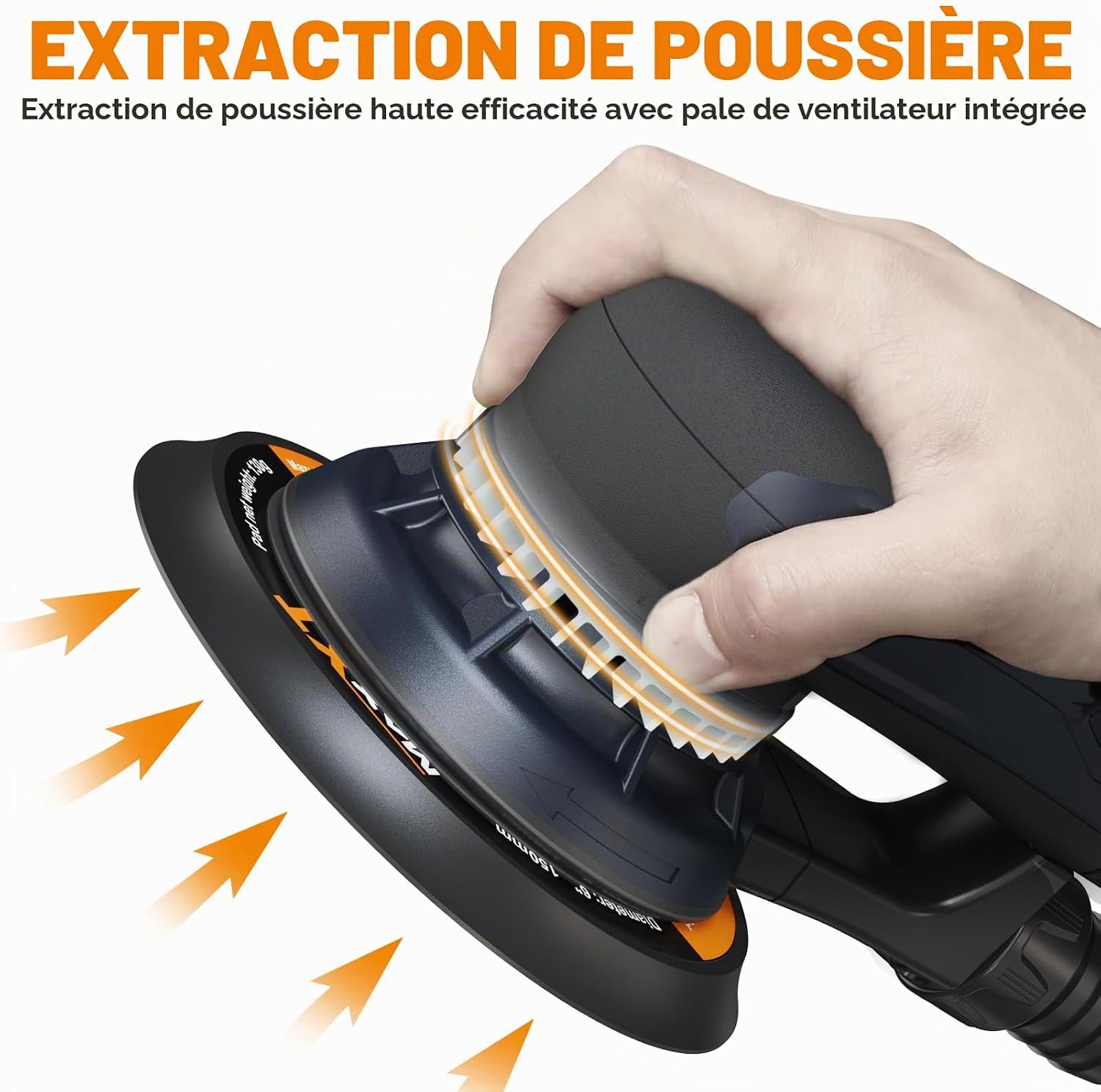 Thumbnail 3 de Ponceuse orbitale MAXXT MAXXT 5,0 mm brushless avec plateaux doubles 150/125 mm, moteur EC 350 W