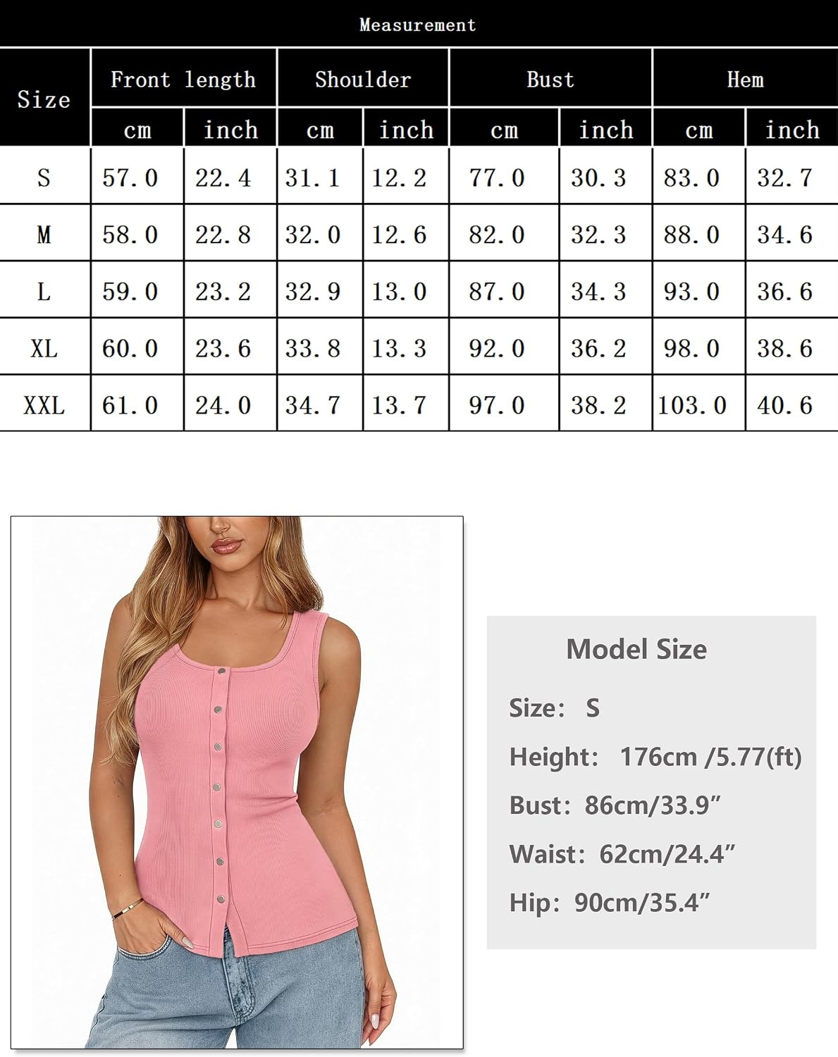 Detalle 2 de Aottori Canotta Donna Girocollo in Viscosa slim fit
