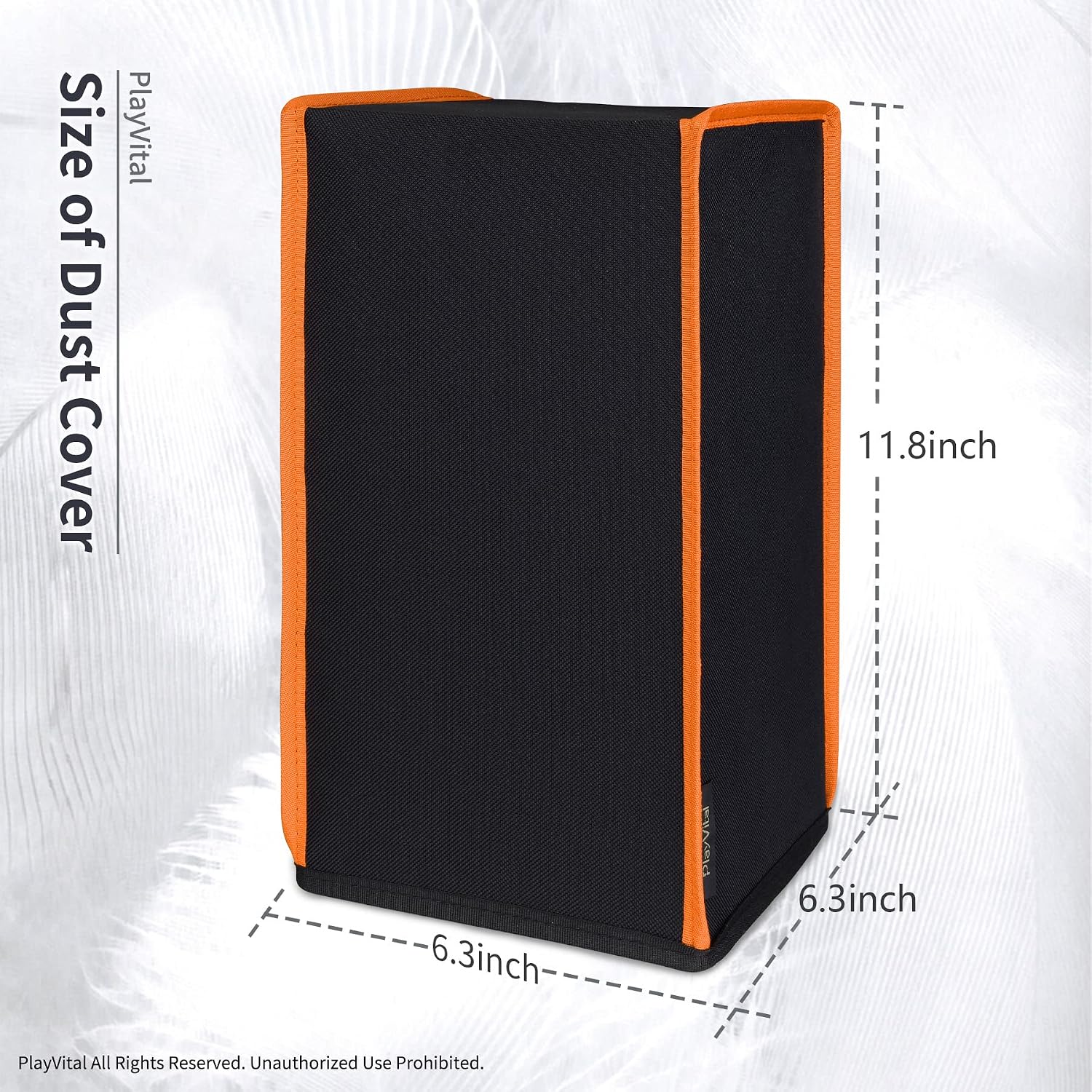Detalle 2 de playvital Xbox Series X Dust Cover Orange Trim
