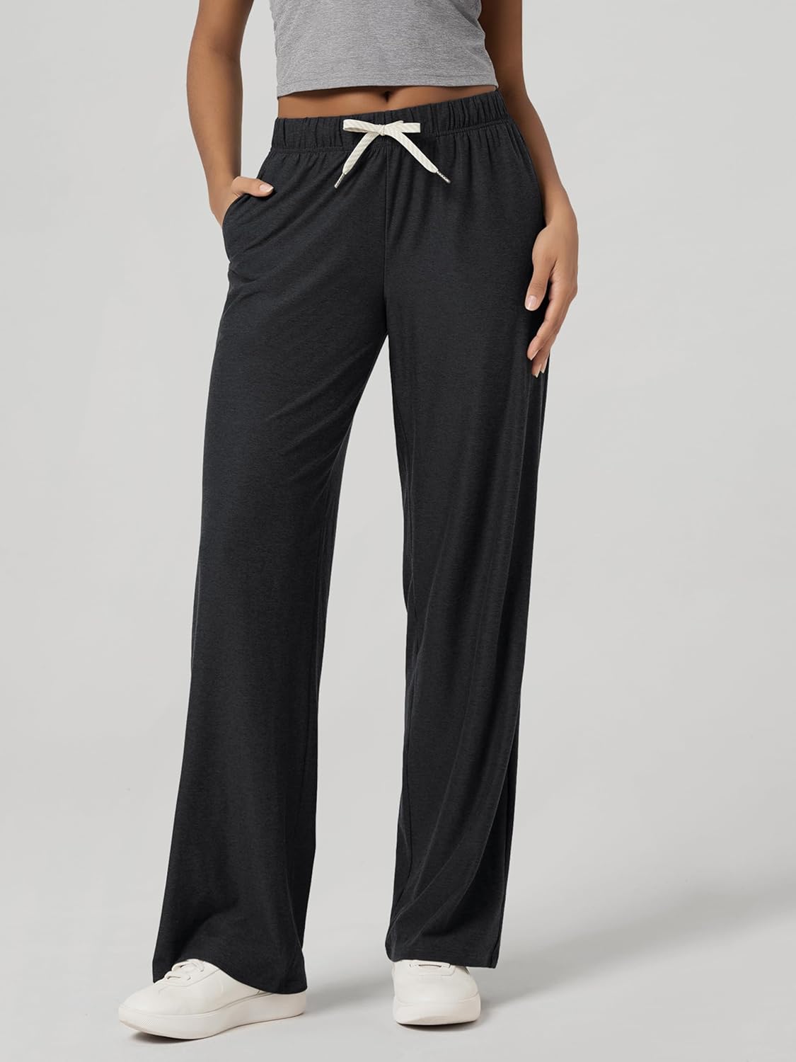 Thumbnail 2 de ODODOS Women’s Straight Leg Pants (odSTRATUM Tech) Ultra-Soft Relaxed Pajama Lounge Pants with Pockets
