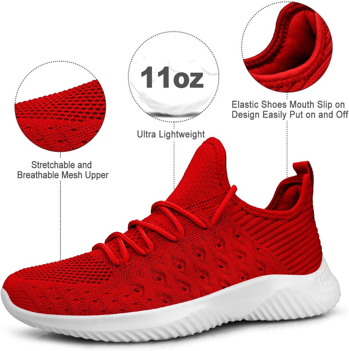 Detalle de Feethit Womens Slip On Walking Shoes lightweight sneakers