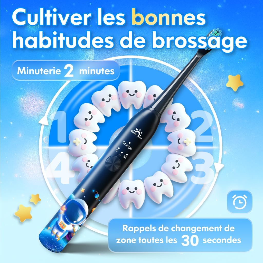 Thumbnail 4 de Brosse à dents électrique enfant 4 têtes 🪥