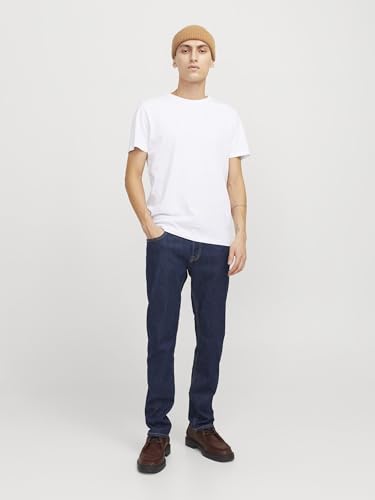 Detalle de Jack & Jones Jjiglenn Jjoriginal Am 815 Noos: Vaqueros slim para hombre en Blue Denim