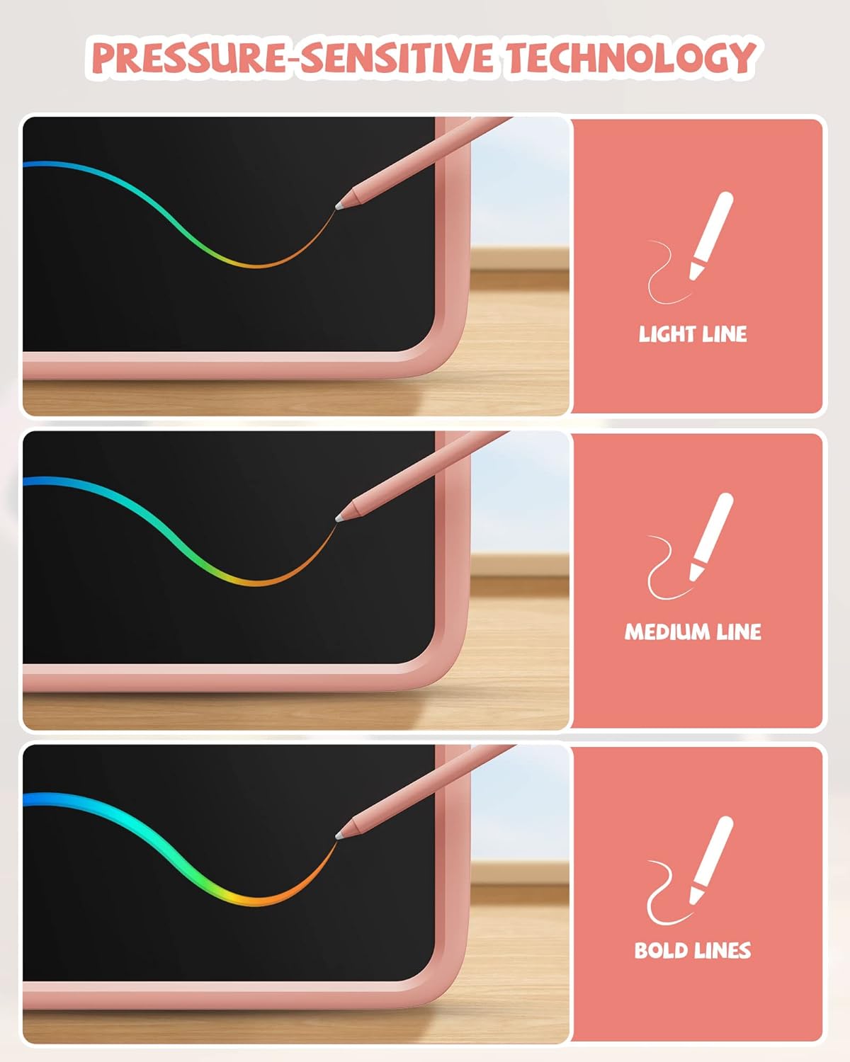 Thumbnail 5 de 10-Zoll LCD-Schreibblock Rosa