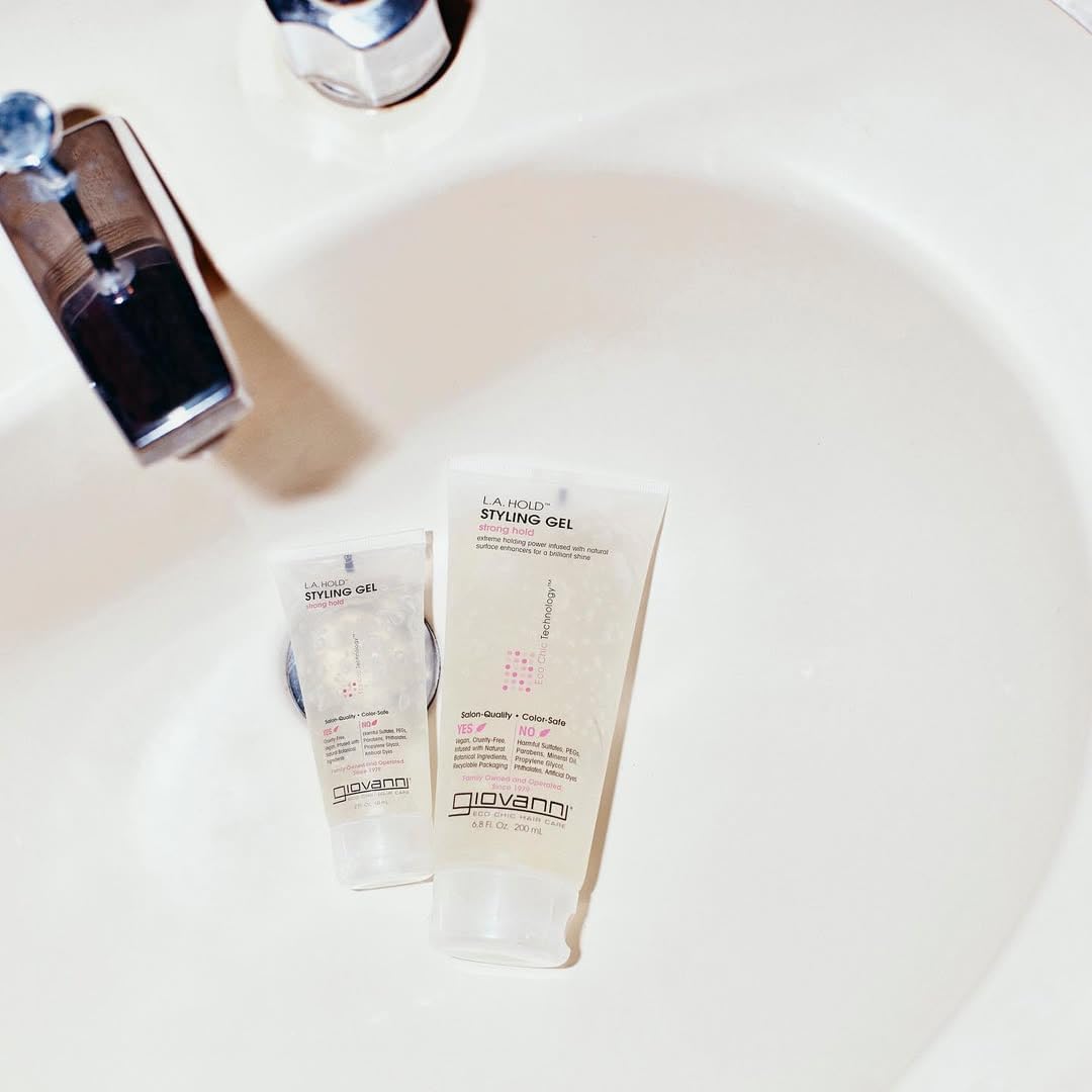 Detalle 2 de giovanni mini L.A. ナチュラル ヘアスタイリングジェル 60ml|ホールド力とツヤのある仕上がり