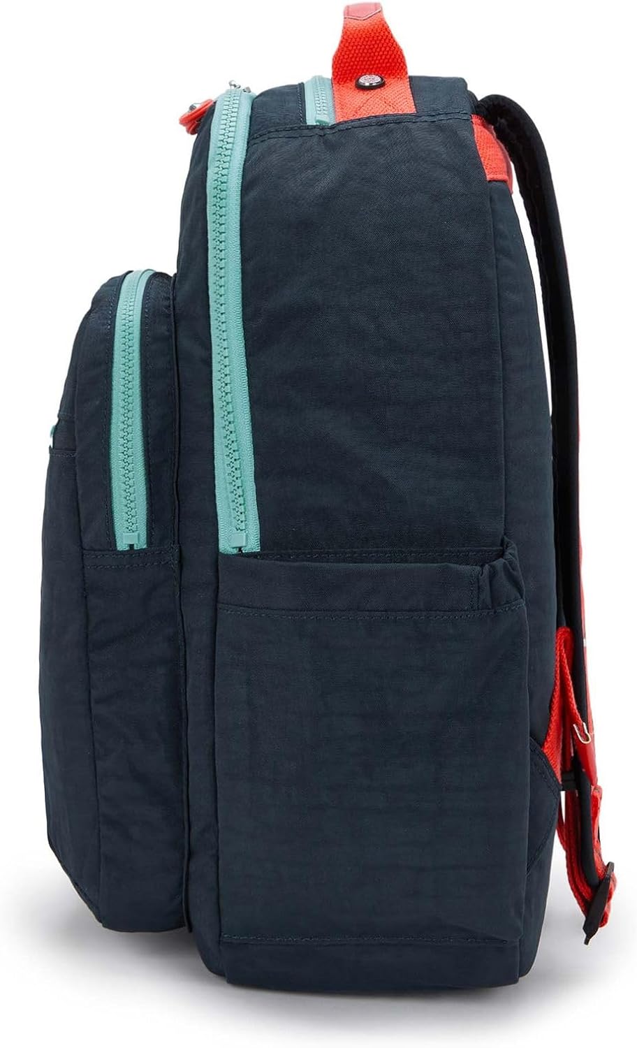 Detalle de Kipling Seoul Großer Rucksack Cosmo Blue C – robuster Allround-Backpack mit Laptopfach