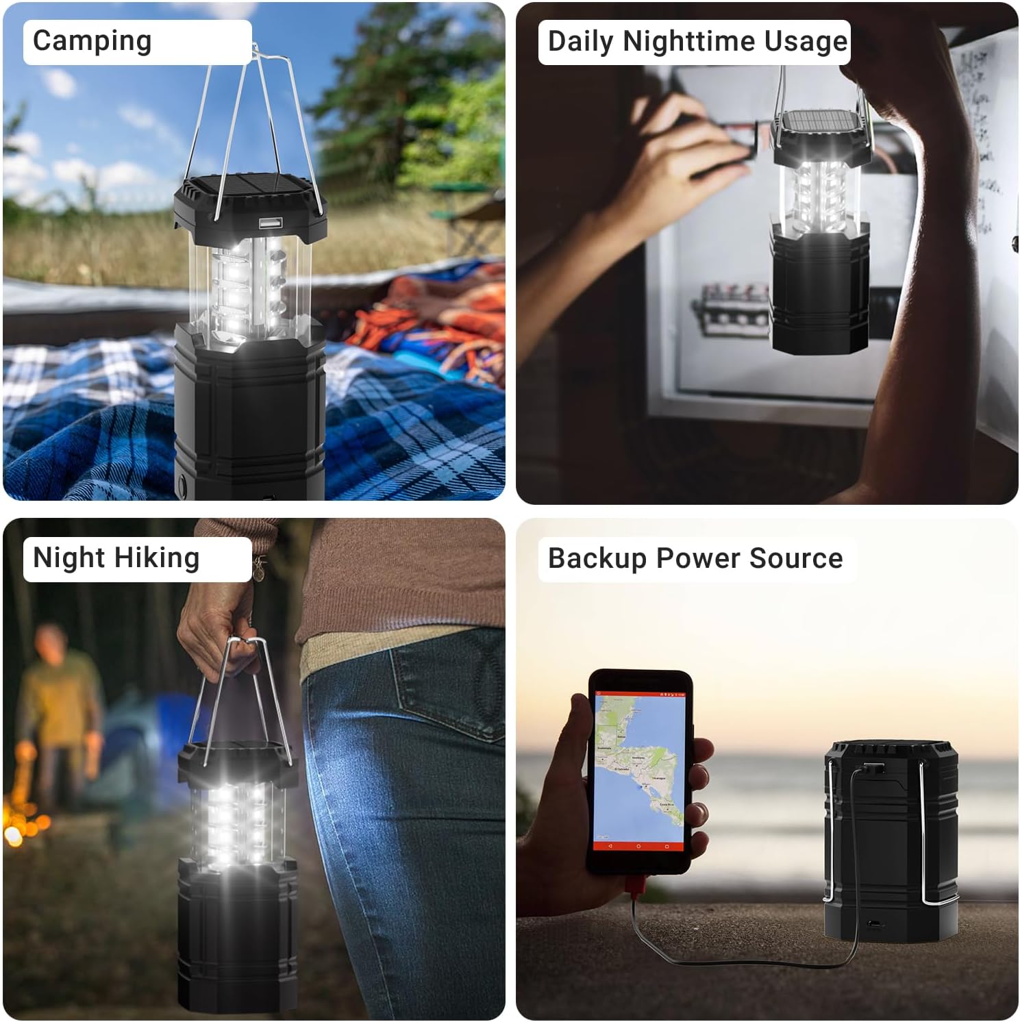 Thumbnail 6 de LED Campinglampe Solar – 3-in-1 Notfall- und Outdoor-Beleuchtung, IPX4, 3000mAh Akku