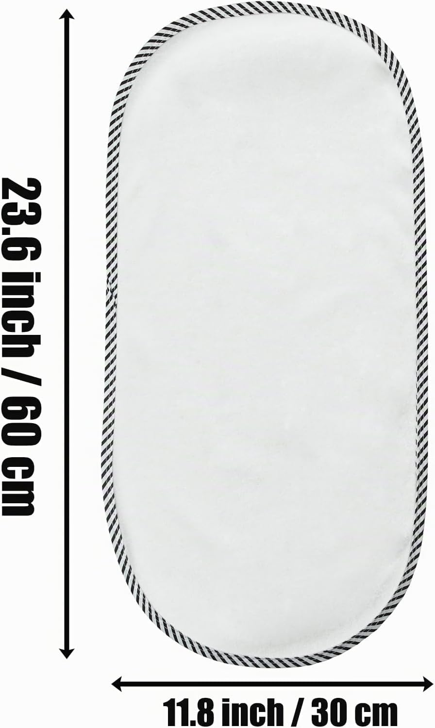 Detalle de PandaEar Changing Pad Liners aankleedonderleggers, flanel, waterdicht, 60 x 30 cm