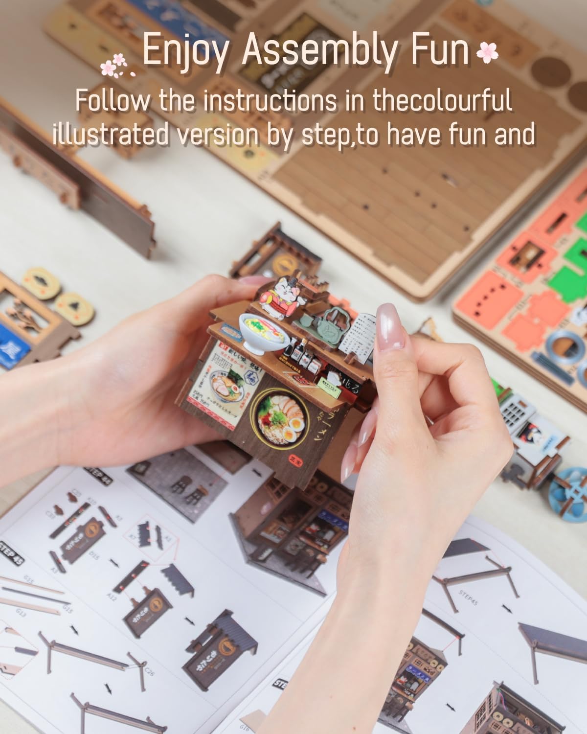 Thumbnail 5 de Cutefun Book Nook Japan DIY Ramen Shop kit 📦