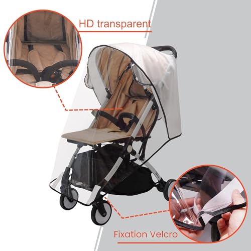 Detalle de Bemece Habillage Pluie Universelle pour Poussette — Contre Pluie et Vent