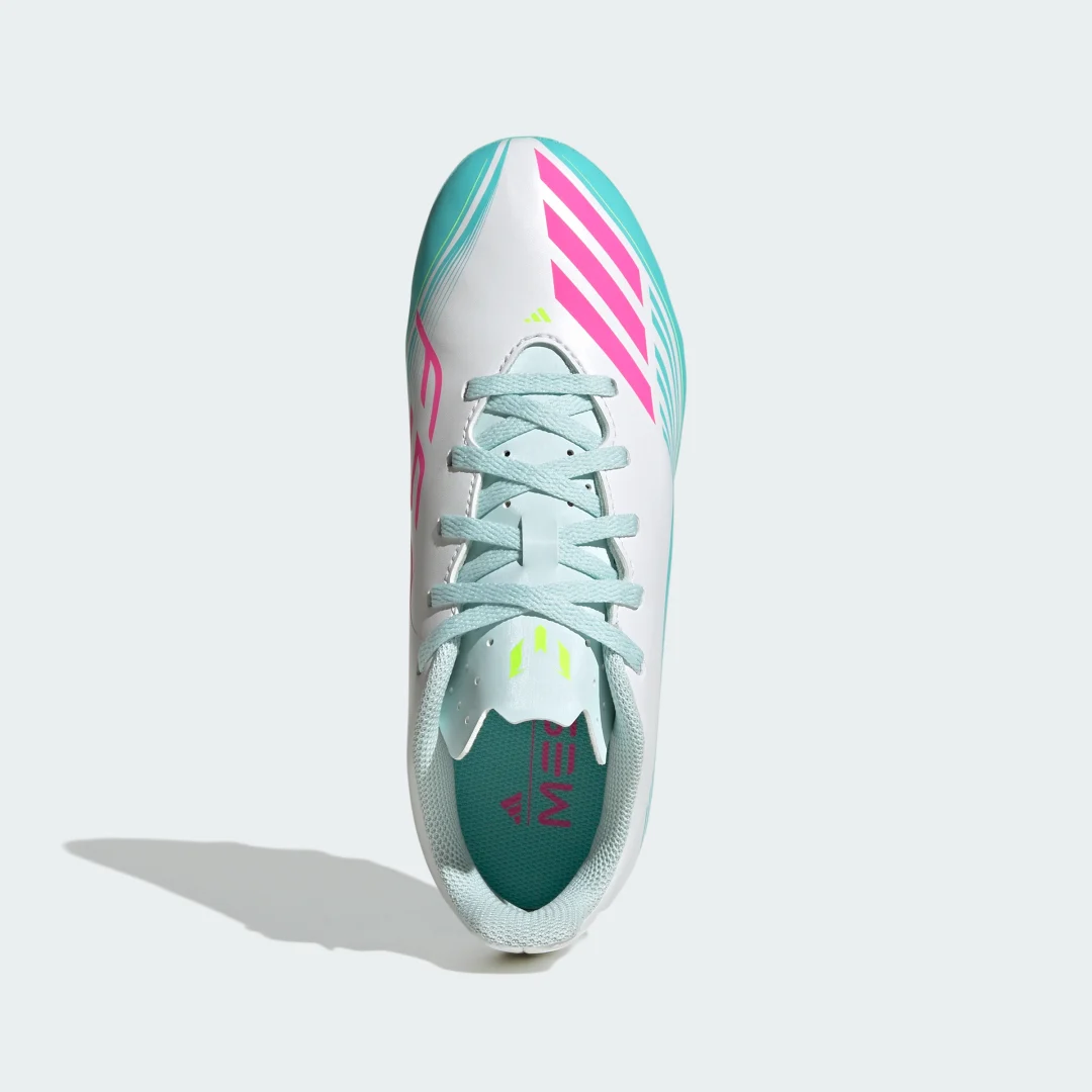 Detalle de Bota de fútbol para niños Adidas F50 MESSI CLUB, césped natural seco y multisuperficie