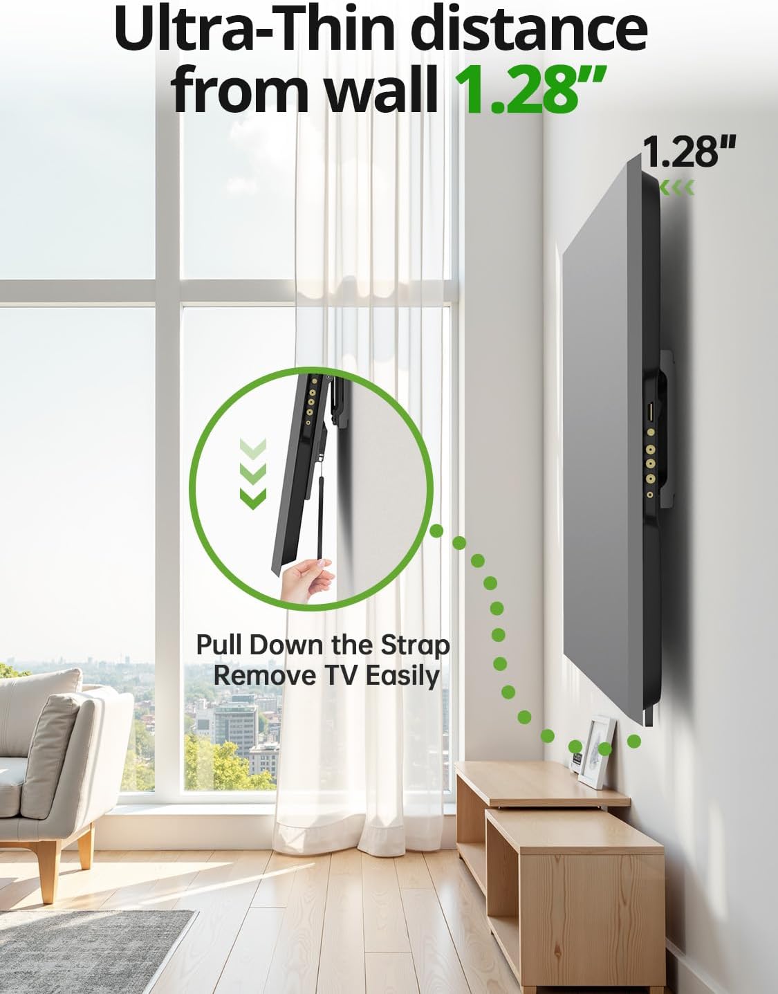 Thumbnail 3 de USX MOUNT Tilting TV Wall Mount for 37"–95" TVs (Up to 132 lbs) — Low Profile, VESA up to 600x400