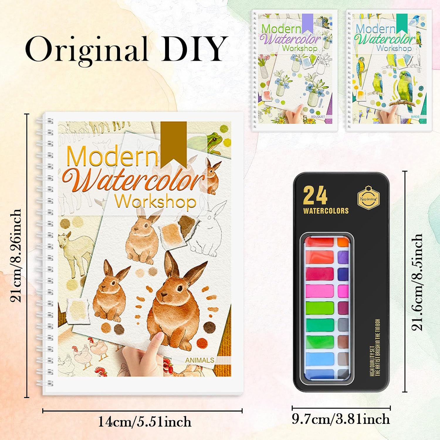 Thumbnail 4 de Watercolor Workbook Kit, 36 Pages