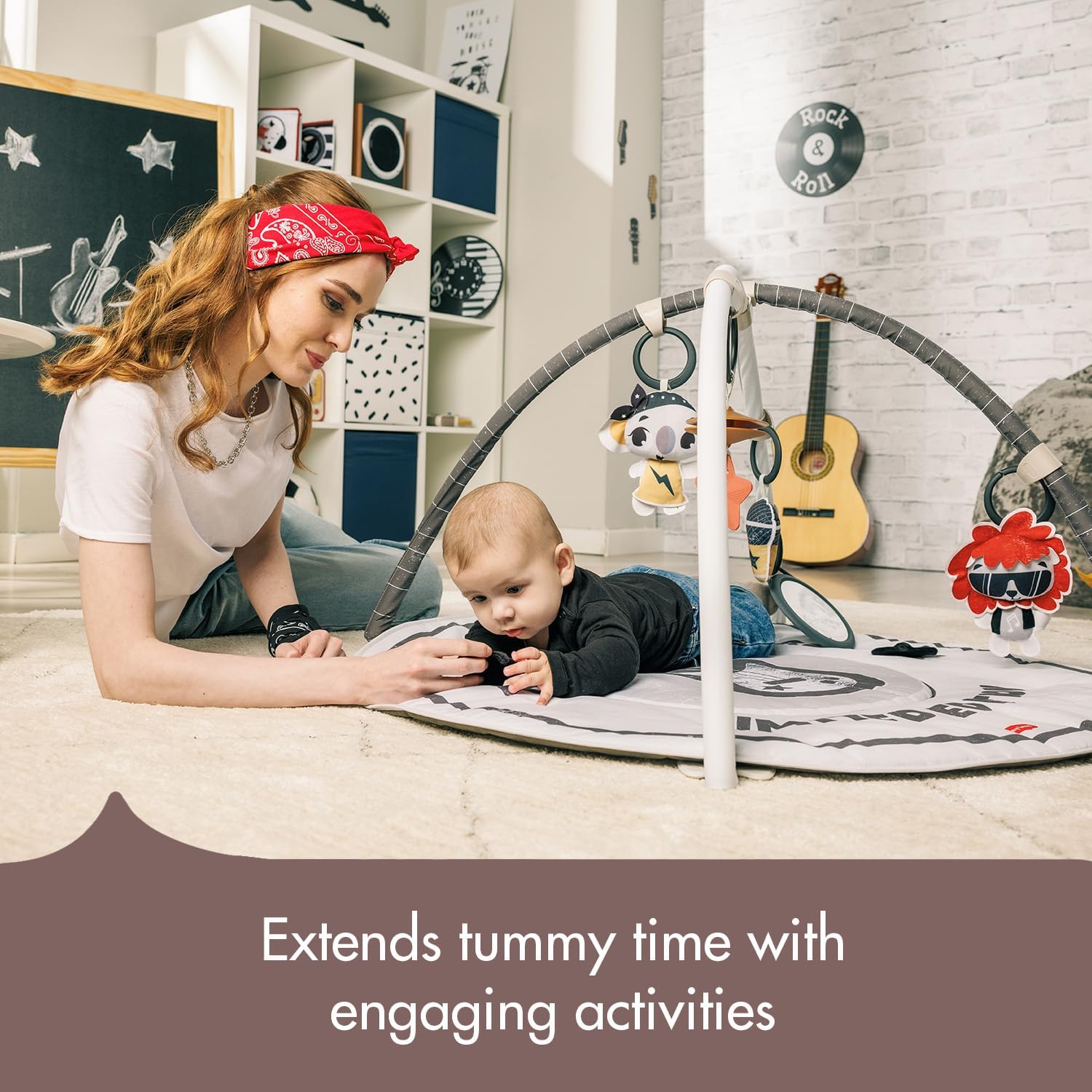 Detalle de Tiny Love Roll with Me Gymini: Groovy Rock 'n' Roll Baby Play Gym