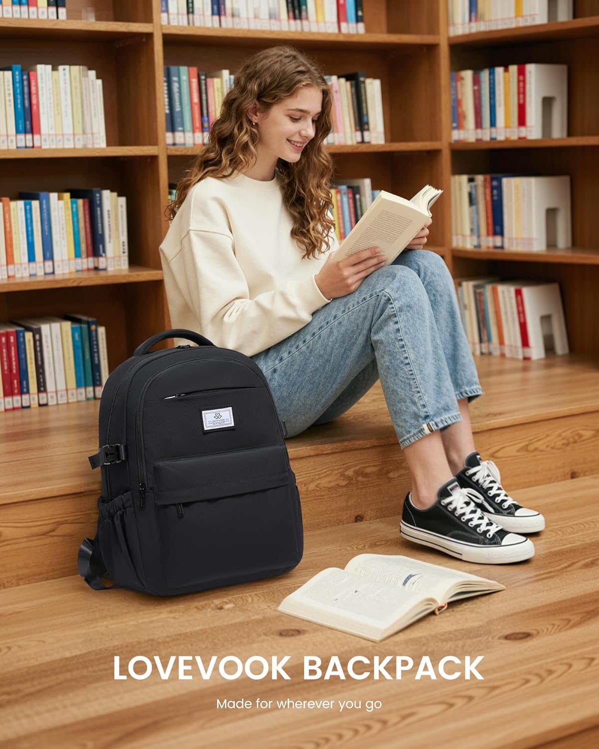 Detalle 2 de LOVEVOOK Rucksack 15,6 Zoll Laptop