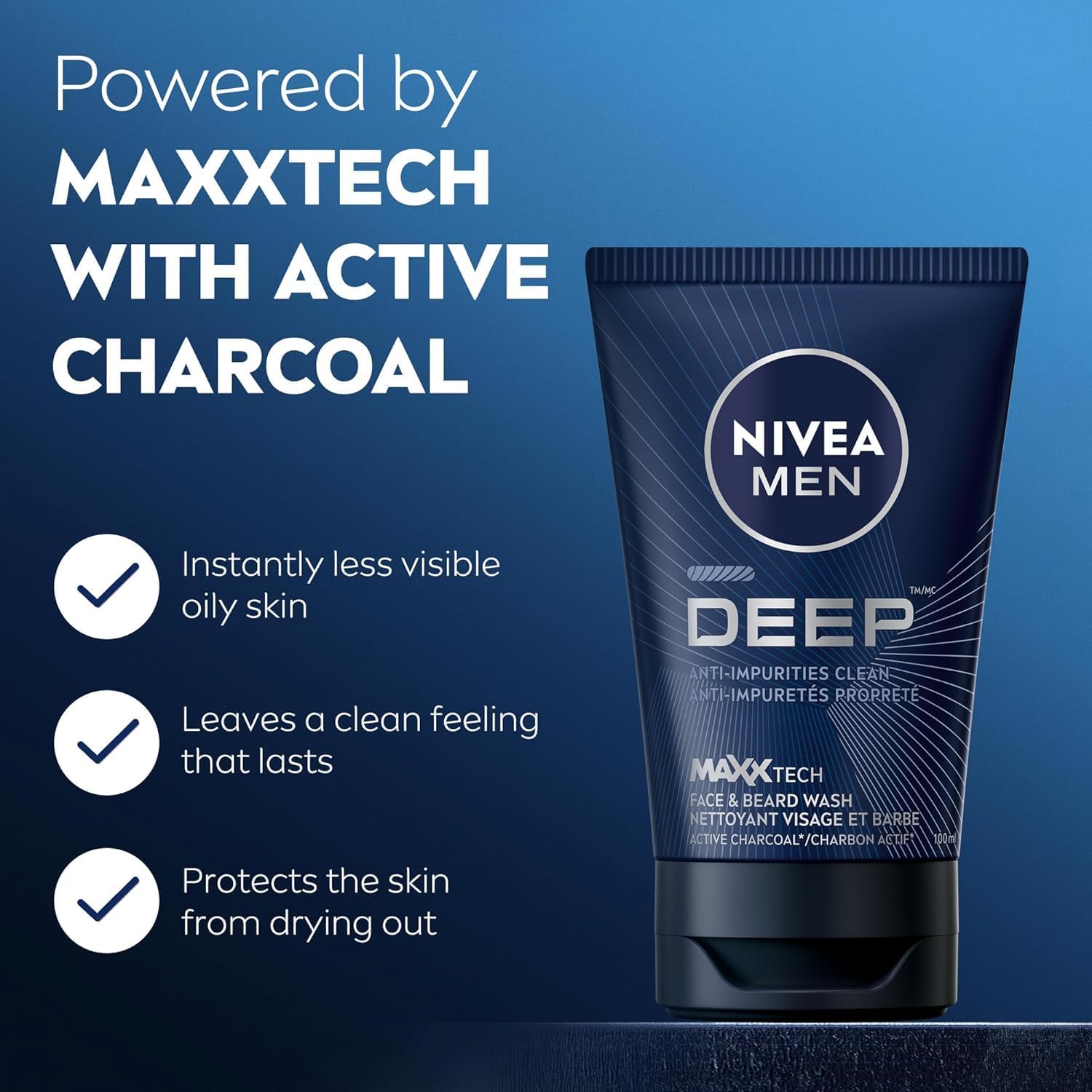 Thumbnail 1 de NIVEA MEN Face and Beard Wash, 100 mL