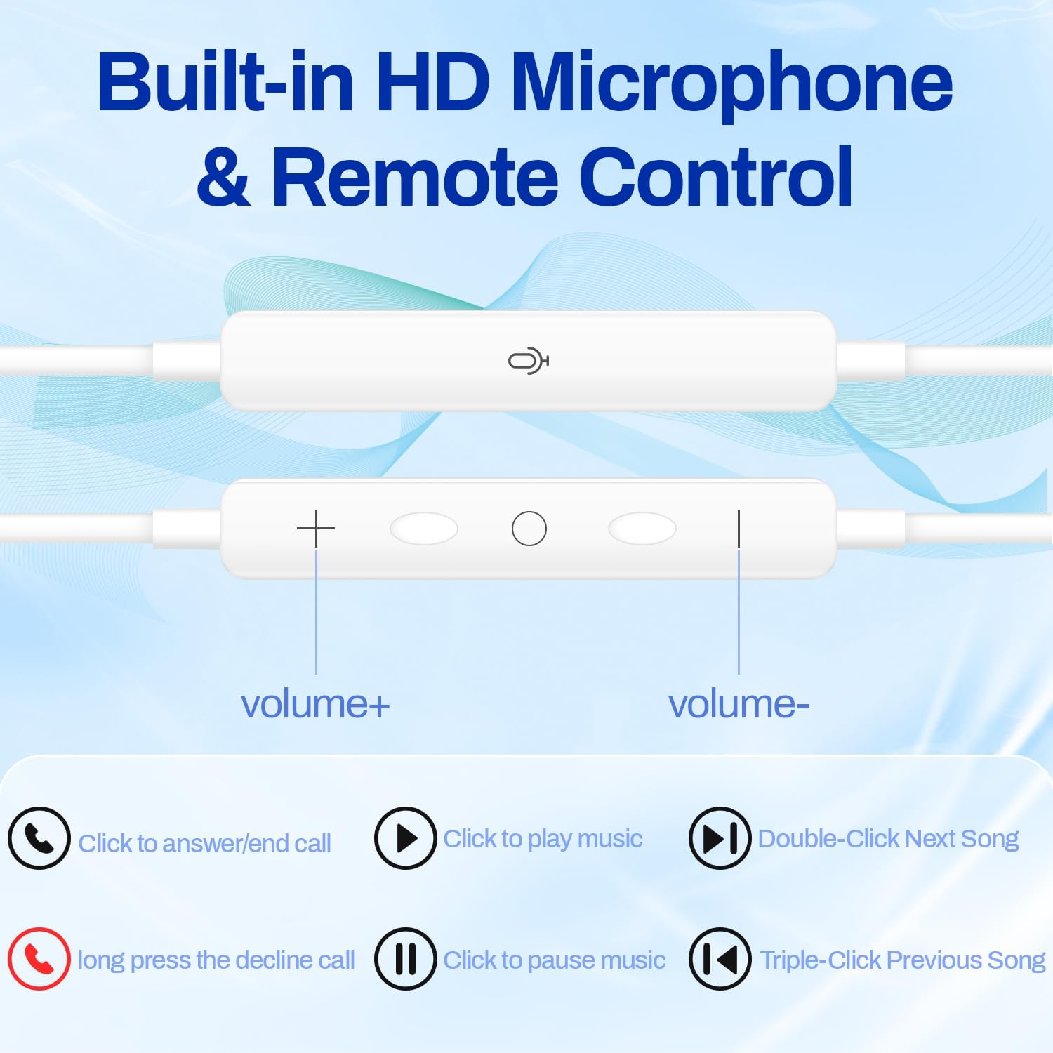 Thumbnail 5 de ASENTER USB C Headphones Wired Earbuds