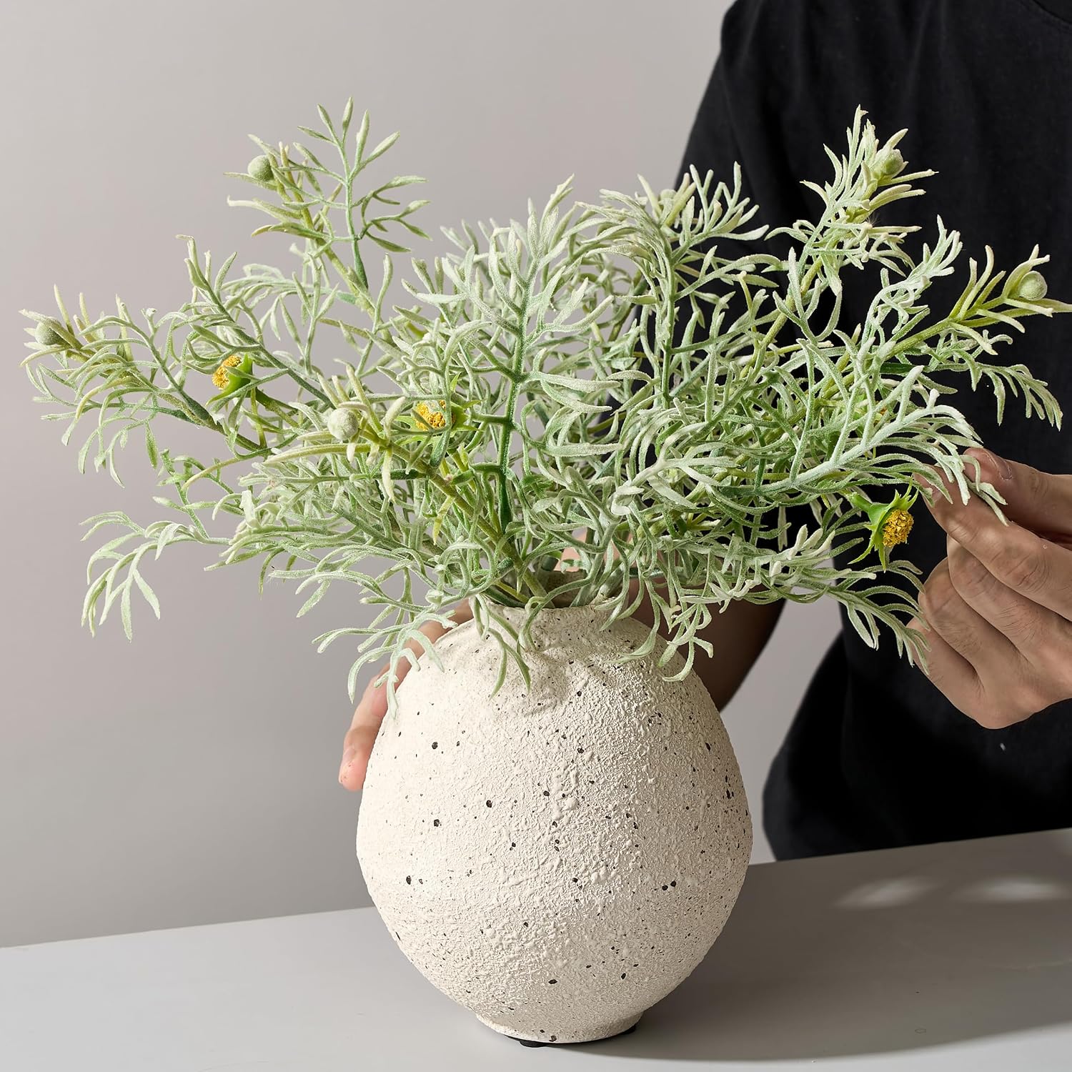 Detalle de PORCER Ceramic Vase, 6.22-Inch