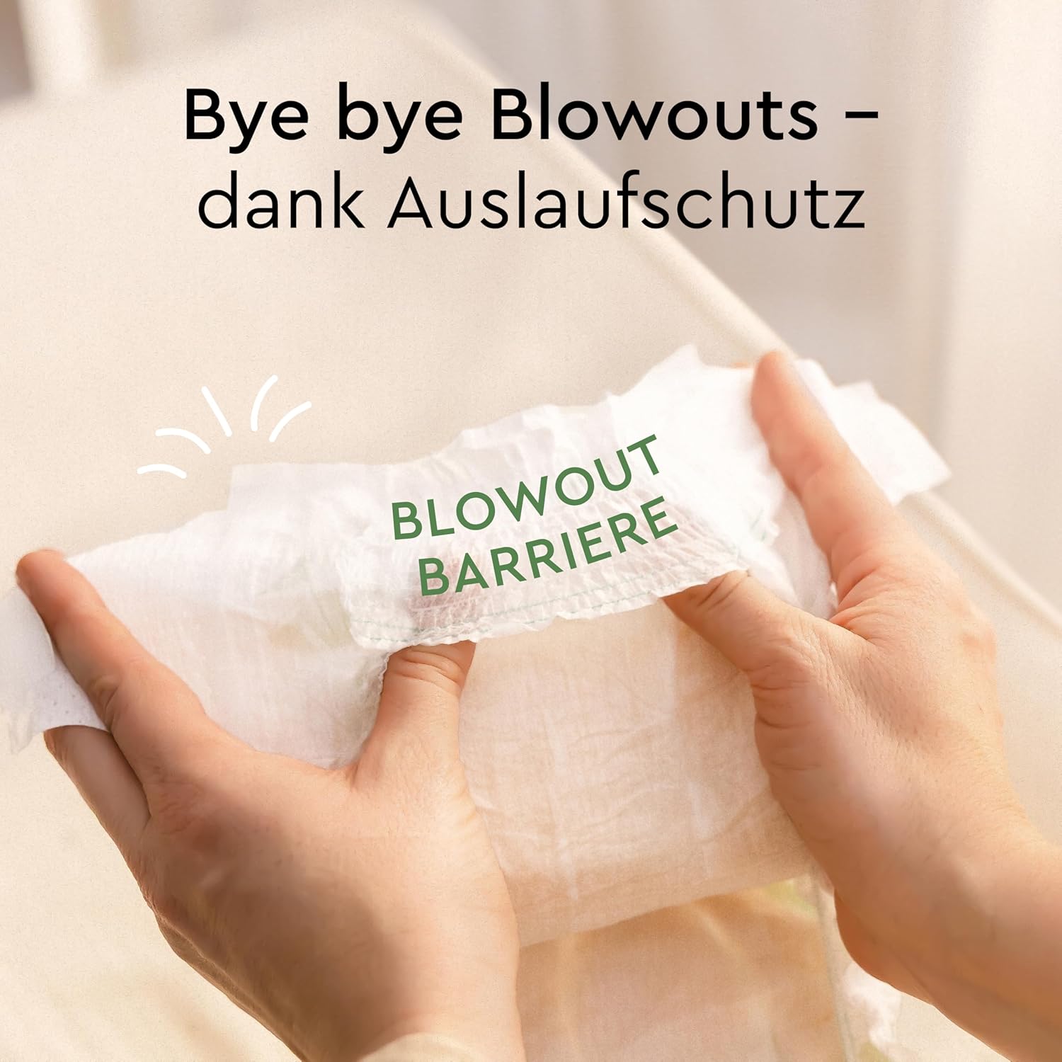 Detalle 2 de LILLYDOO green Windeln Größe 4 (9+ kg) – Monatsbox 150 Stück mit Blowout-Barriere, chlorfrei & unparfümiert
