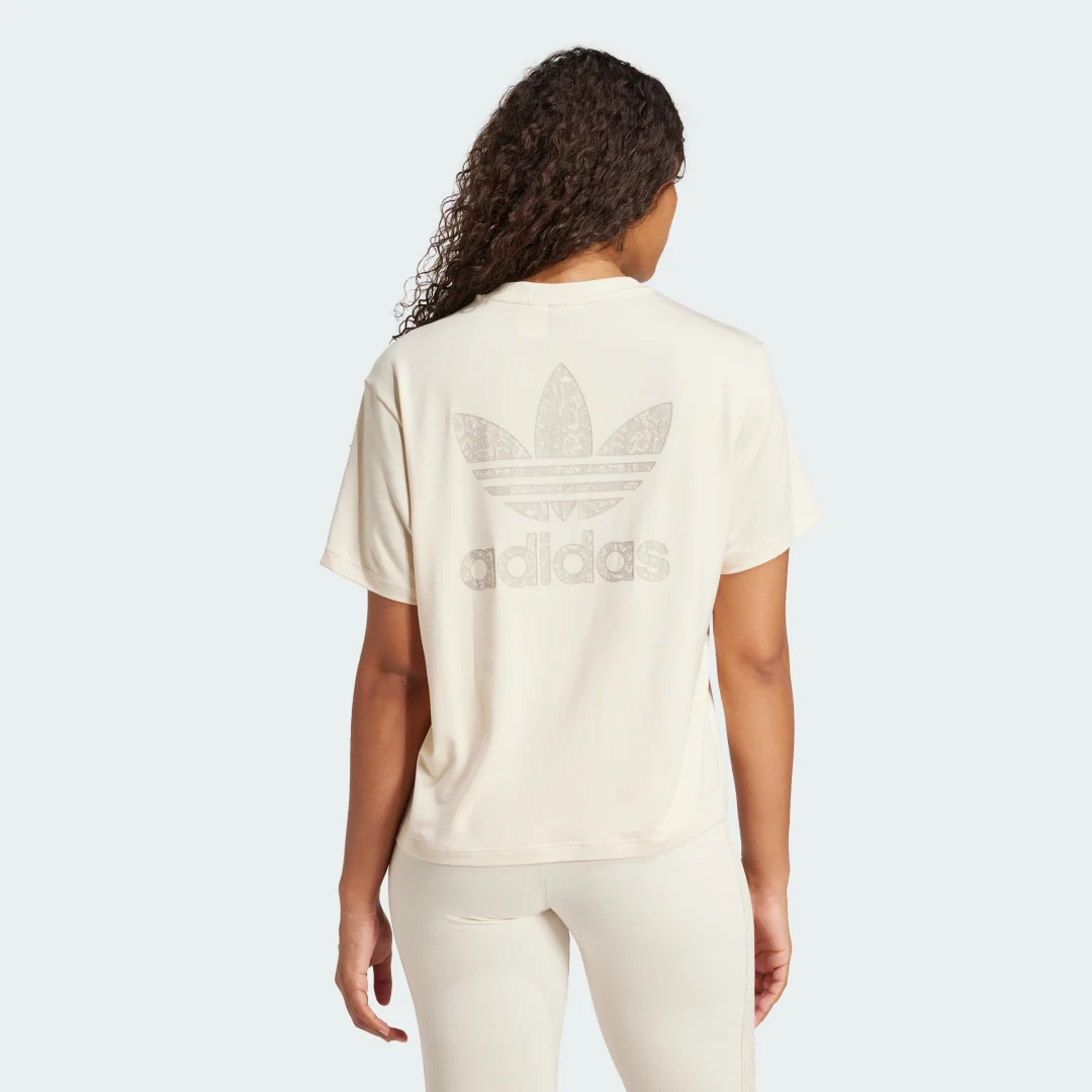 Thumbnail 1 de Camiseta Snakeskin Trefoil de Adidas – color Blanco