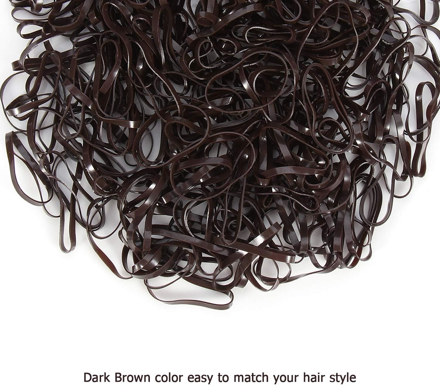 Detalle de Hoyols élastiques cheveux marron, 1000 pièces