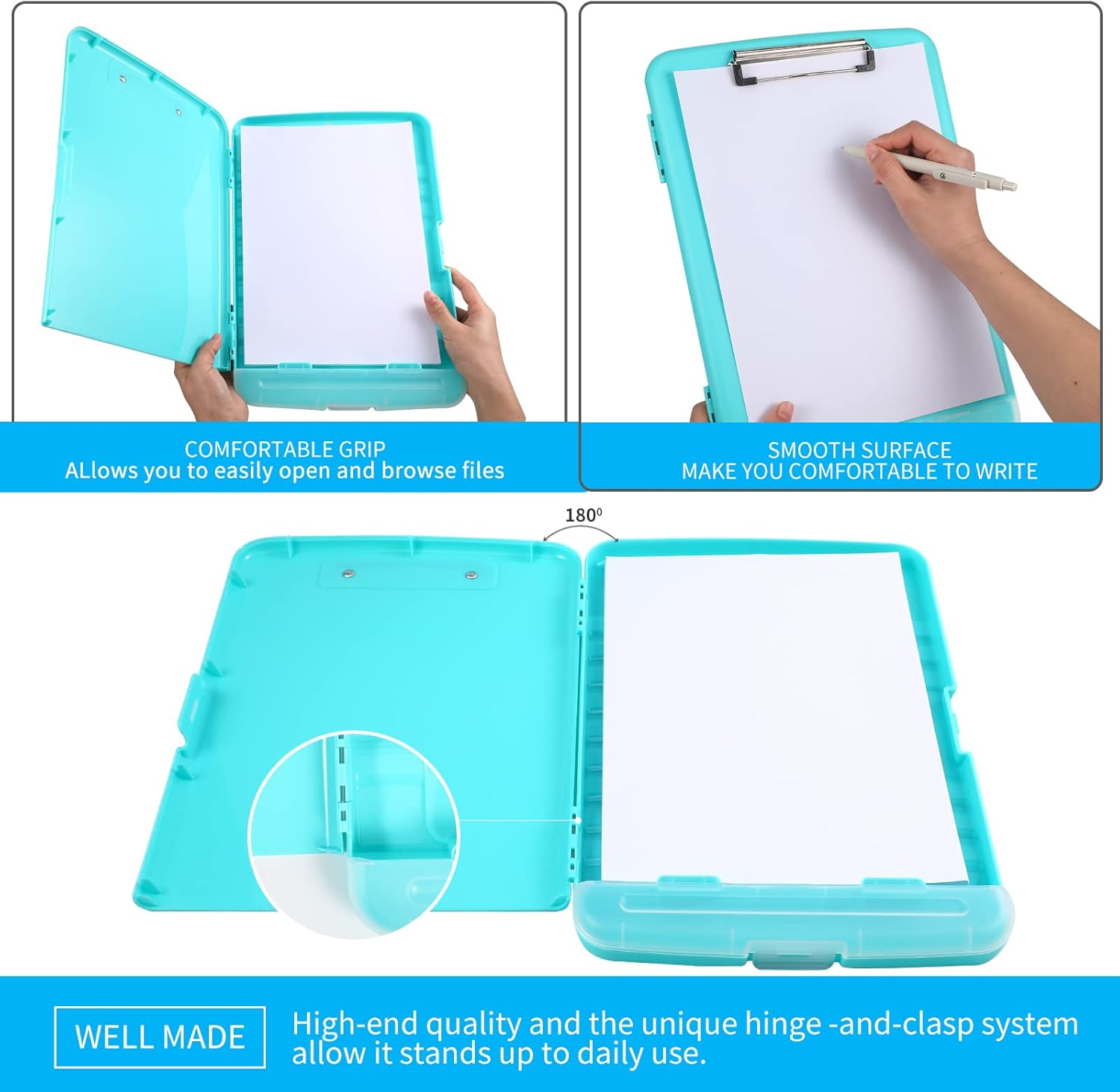 Detalle de DMFLY Clipboard with Storage (Heavy-Duty A4) with Pen Holder