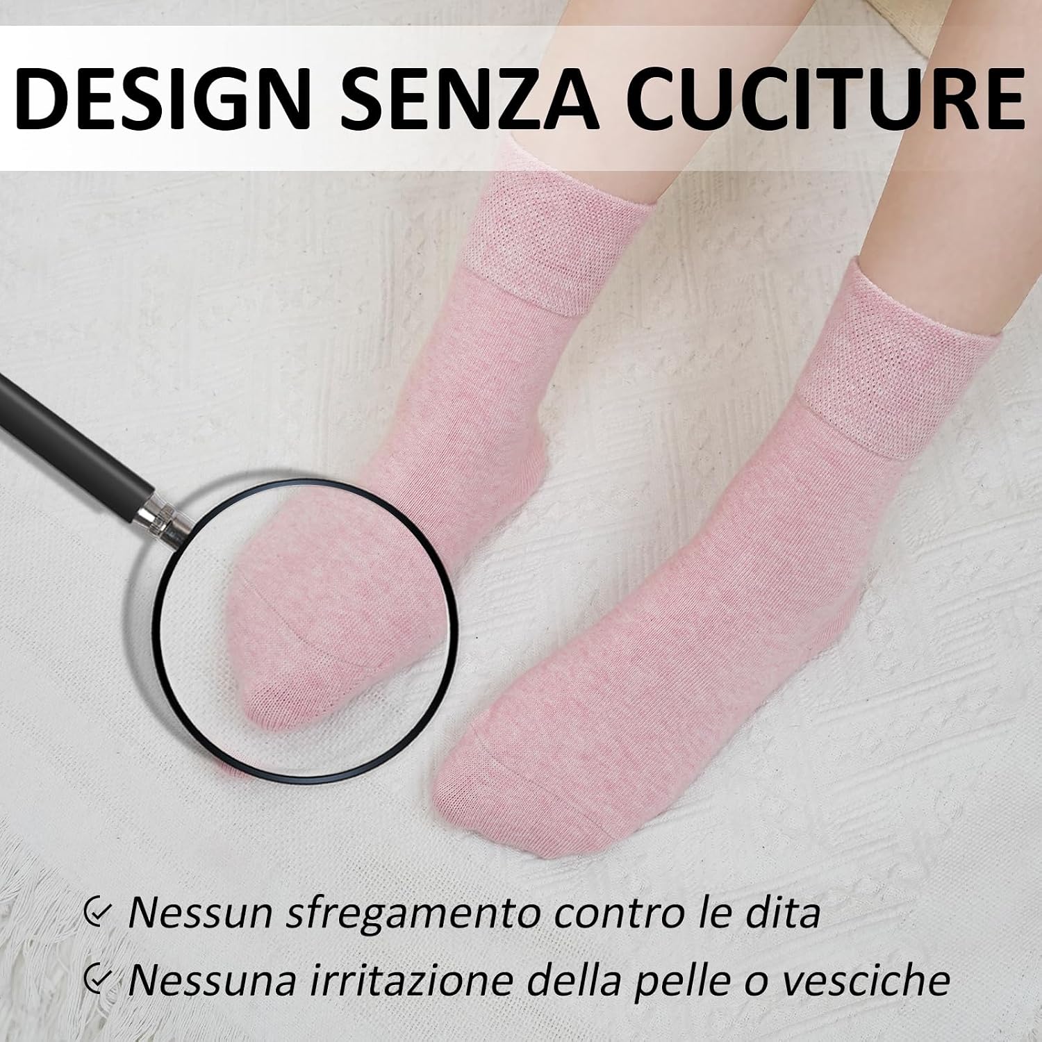 Thumbnail 3 de LOFIR Calze Cotone Donna Traspiranti 5 Paia