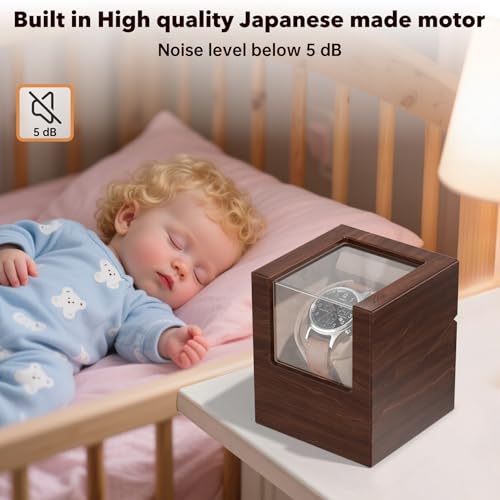 Thumbnail 5 de OCKLILY Automatic Single Watch Winder Box for Rolex and Other Watches