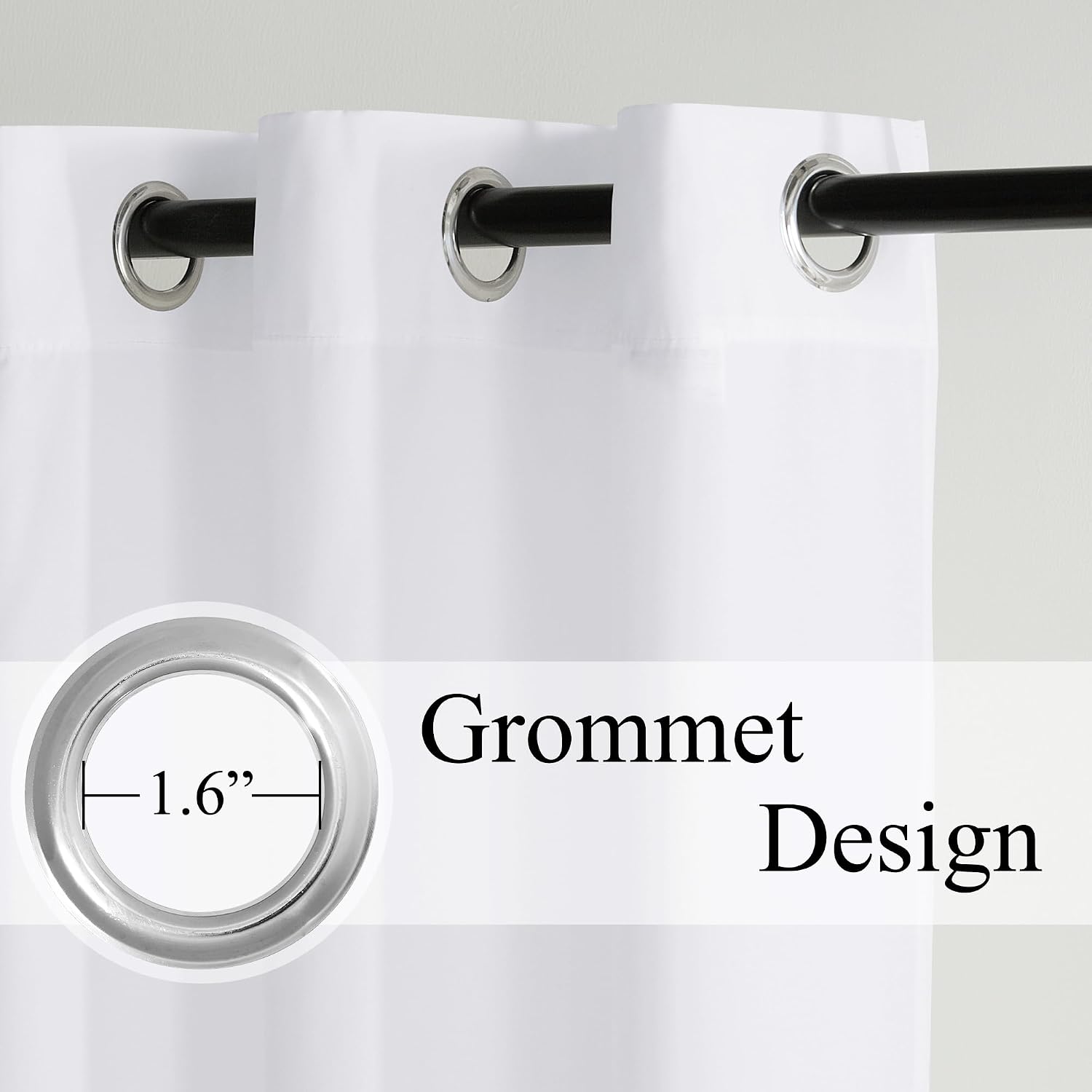 Thumbnail 5 de NICETOWN Non-See-Through Privacy Sheer Curtains 72"