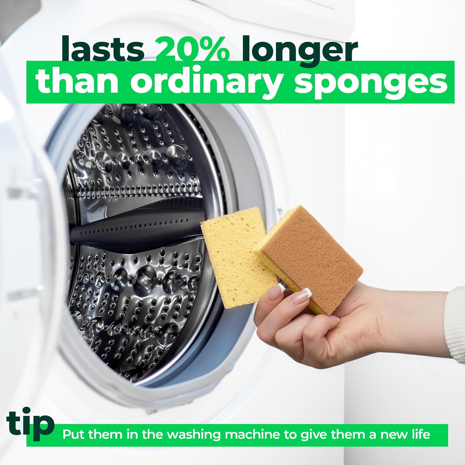 Thumbnail 3 de bioGo 12 Pack Biodegradable Sponges