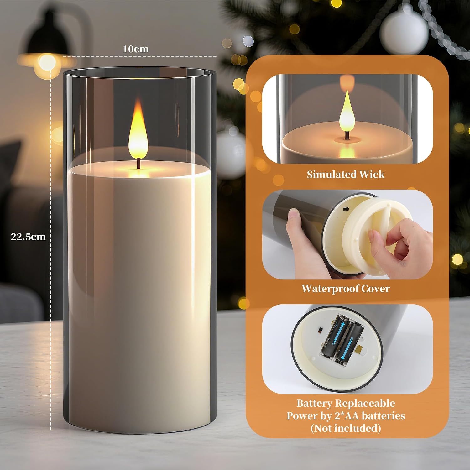 Thumbnail 1 de Forever Speed Flameless Candle 22.5 cm