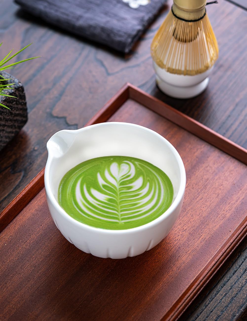 Thumbnail 6 de TANG PIN Matcha Set, 15 oz Porcelain Bowl with Bamboo Whisk