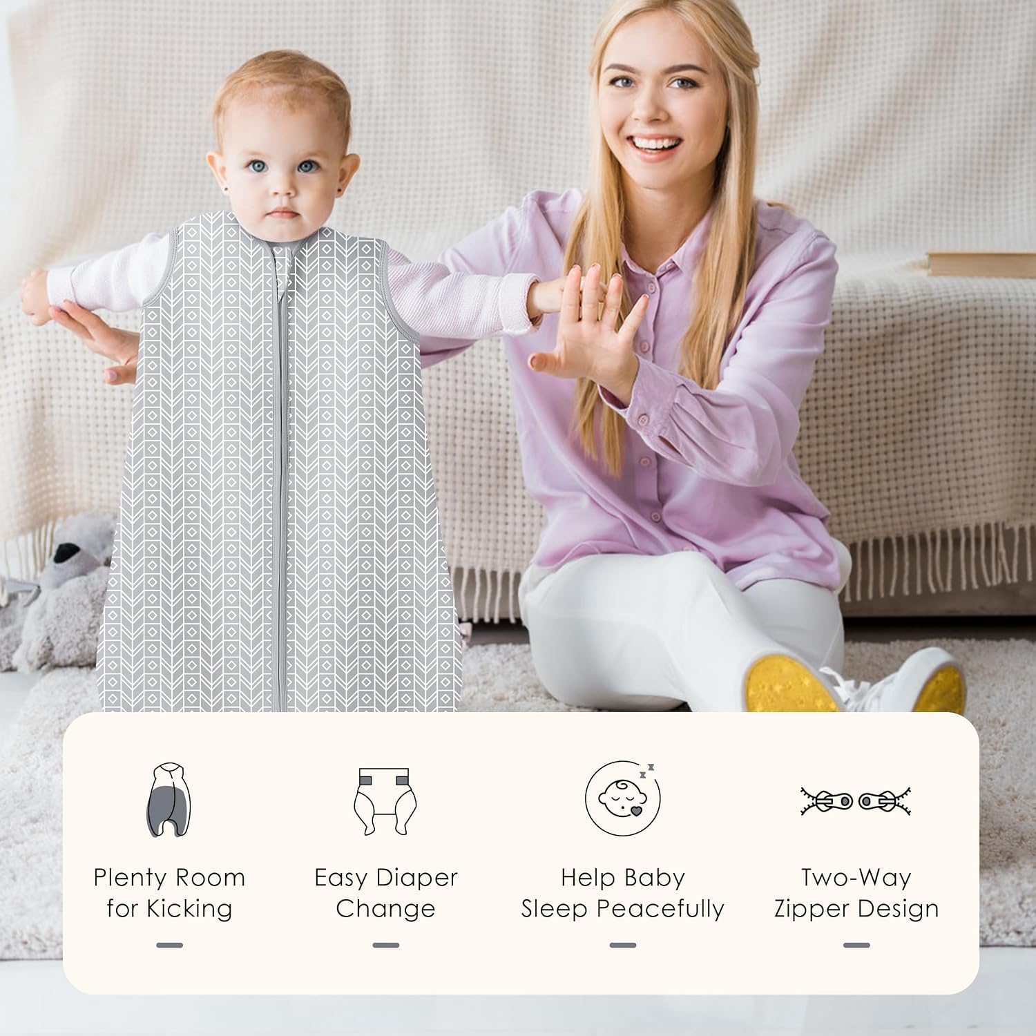 Thumbnail 6 de SWEET DOLPHIN Baby Sleep Sack 0-6 Months