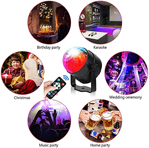 Thumbnail 3 de CATPOWER Pack of 2 Sound Activated Party Lights with UK Plug – Indoor RGB Strobe DJ Lighting