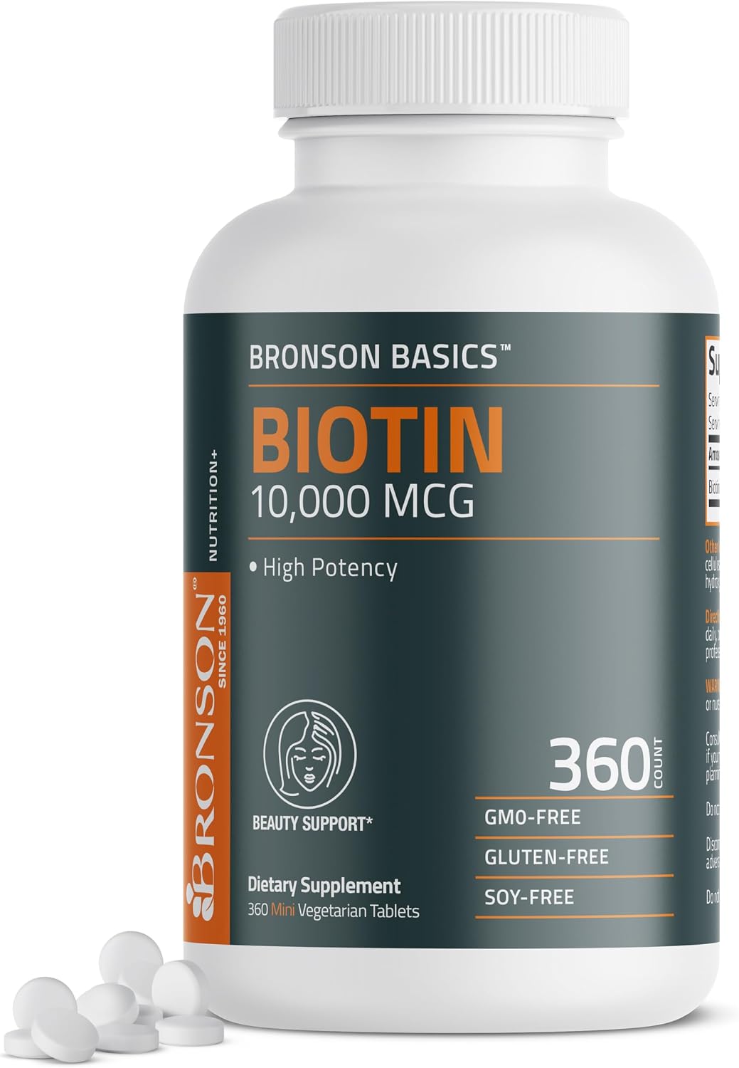 Detalle de Bronson Biotin Supplement, 360 Tablets