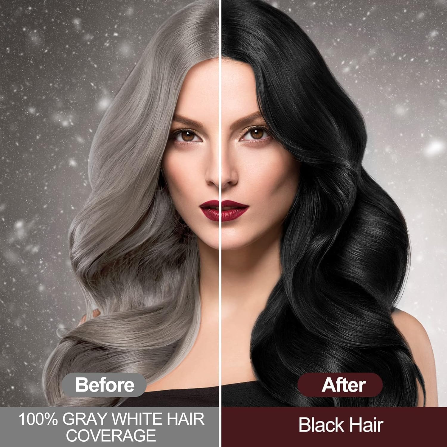 Detalle de JELMOK 3 in 1 shampoo tinta nero 500 ml