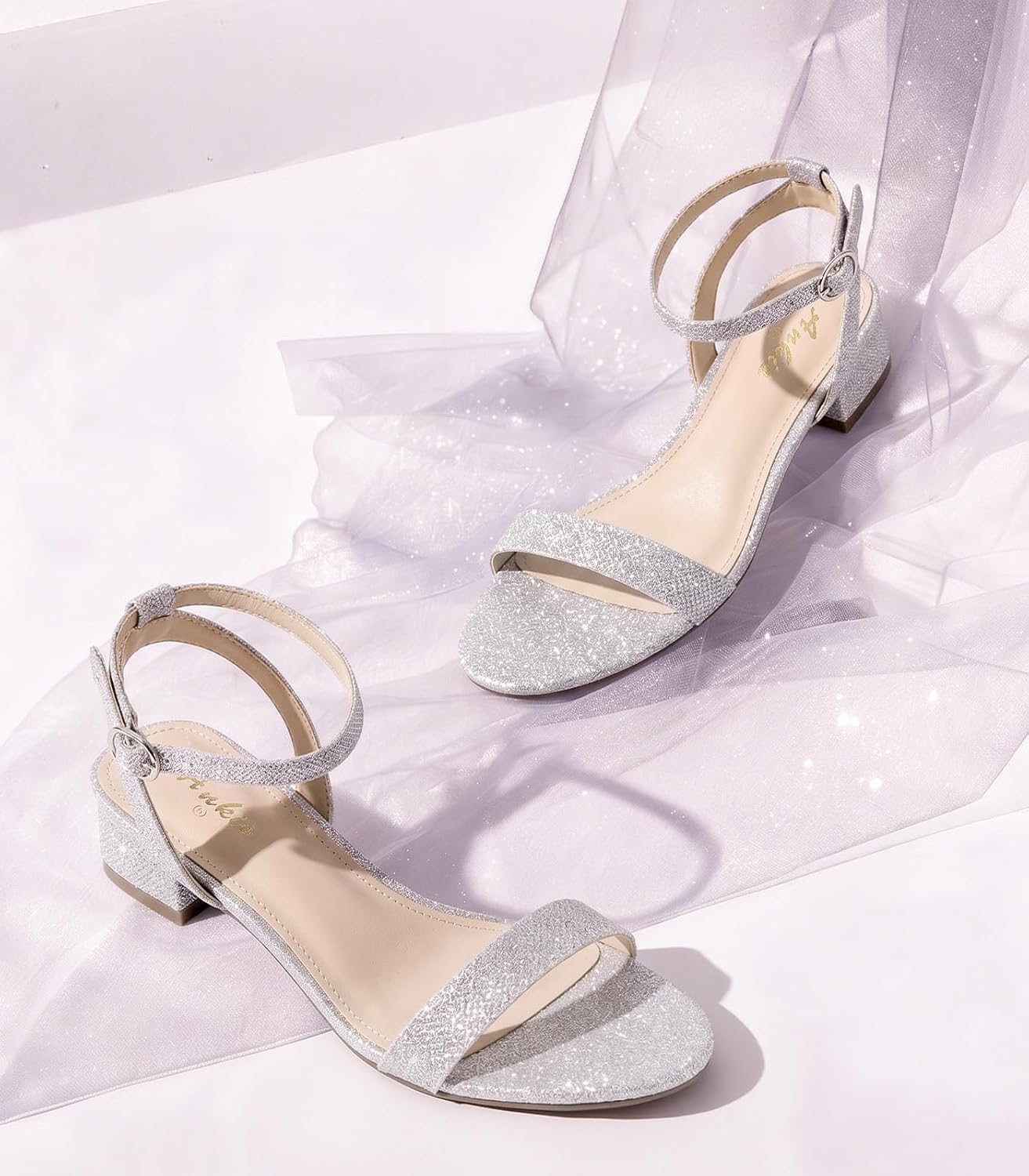 Thumbnail 4 de Ankis Women's Open-Toe Sandals with 1-Inch Low Block Heel and Adjustable Strap