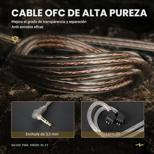 Thumbnail 7 de keephifi MC02: Auriculares con Cable In Ear para Gaming y Música, 10 mm Dual Magnético, Jack 3.5 mm